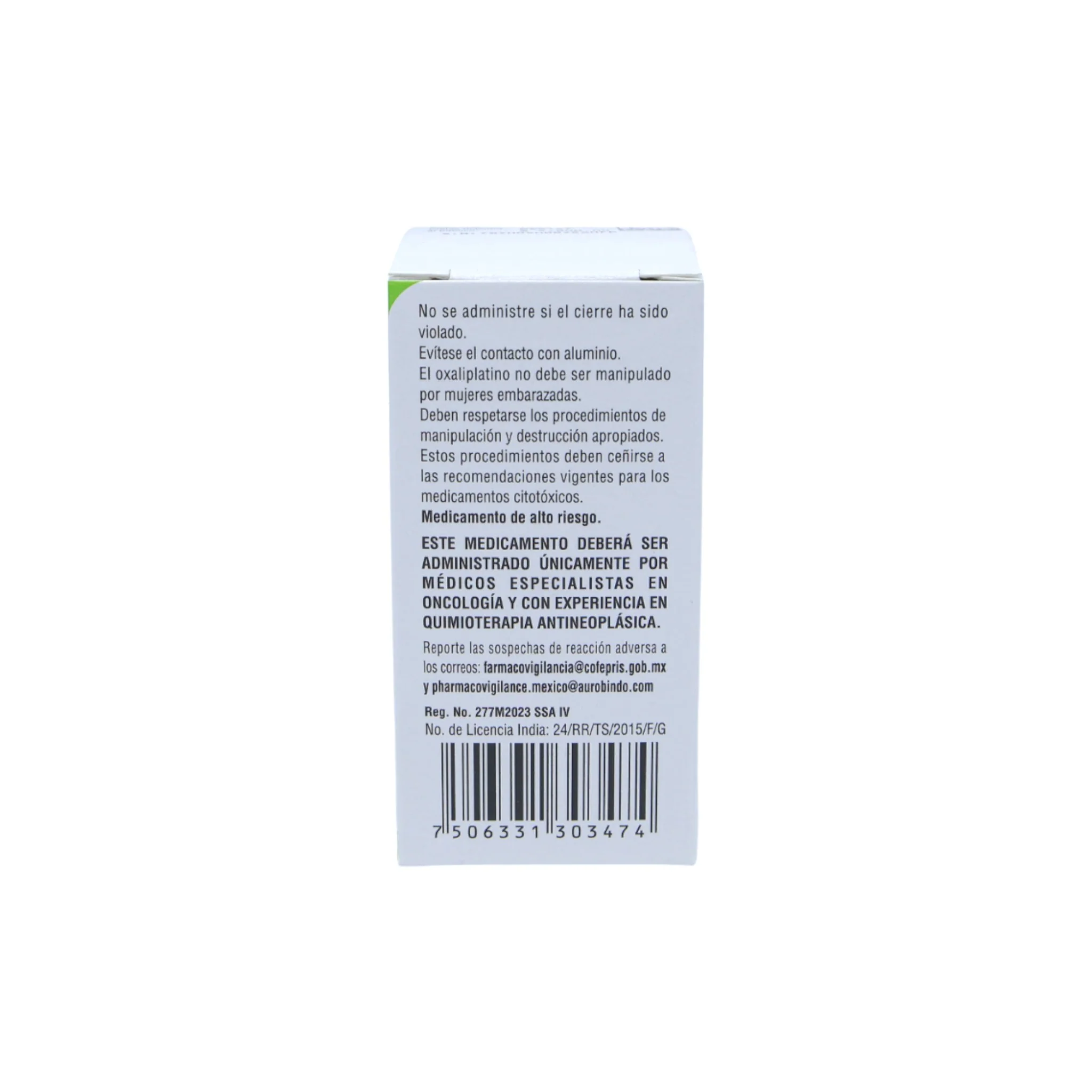Aloxapin Oxaliplatino 100 mg, solución - Image 4