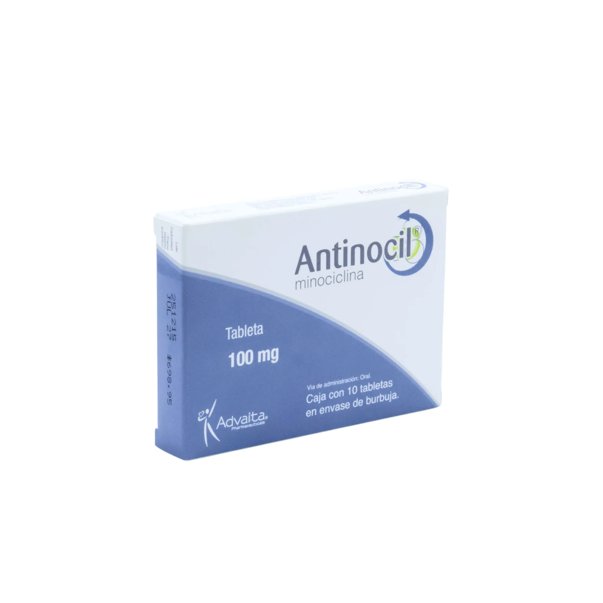 Antinocil Minociclina 100 mg, 10 Tabletas - Image 2