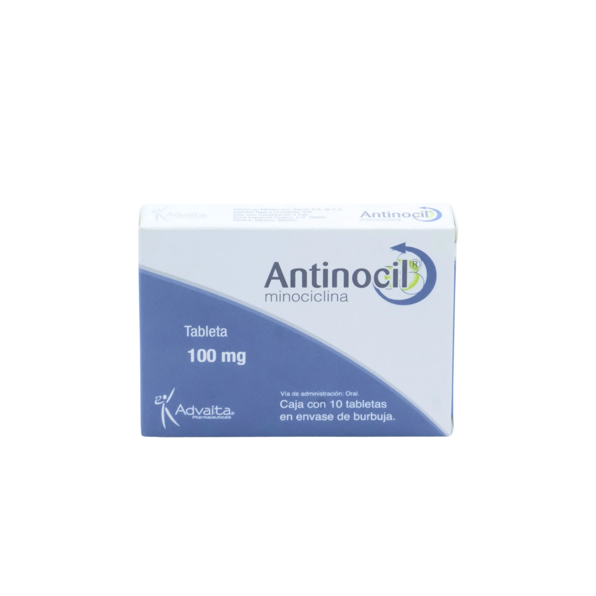 Antinocil Minociclina 100 mg, 10 Tabletas - Image 3