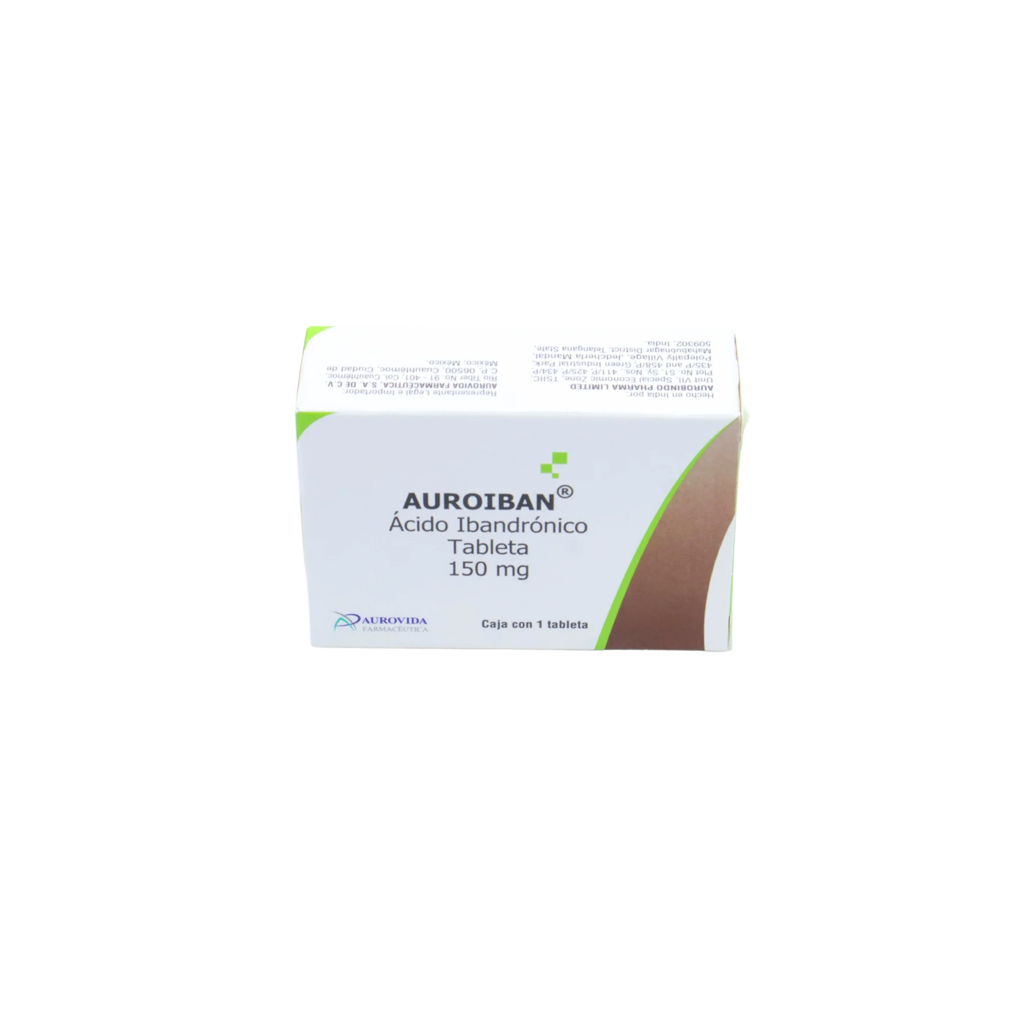 Aurobain Ácido Ibandrónico 150 mg, 1 Tableta - Image 3