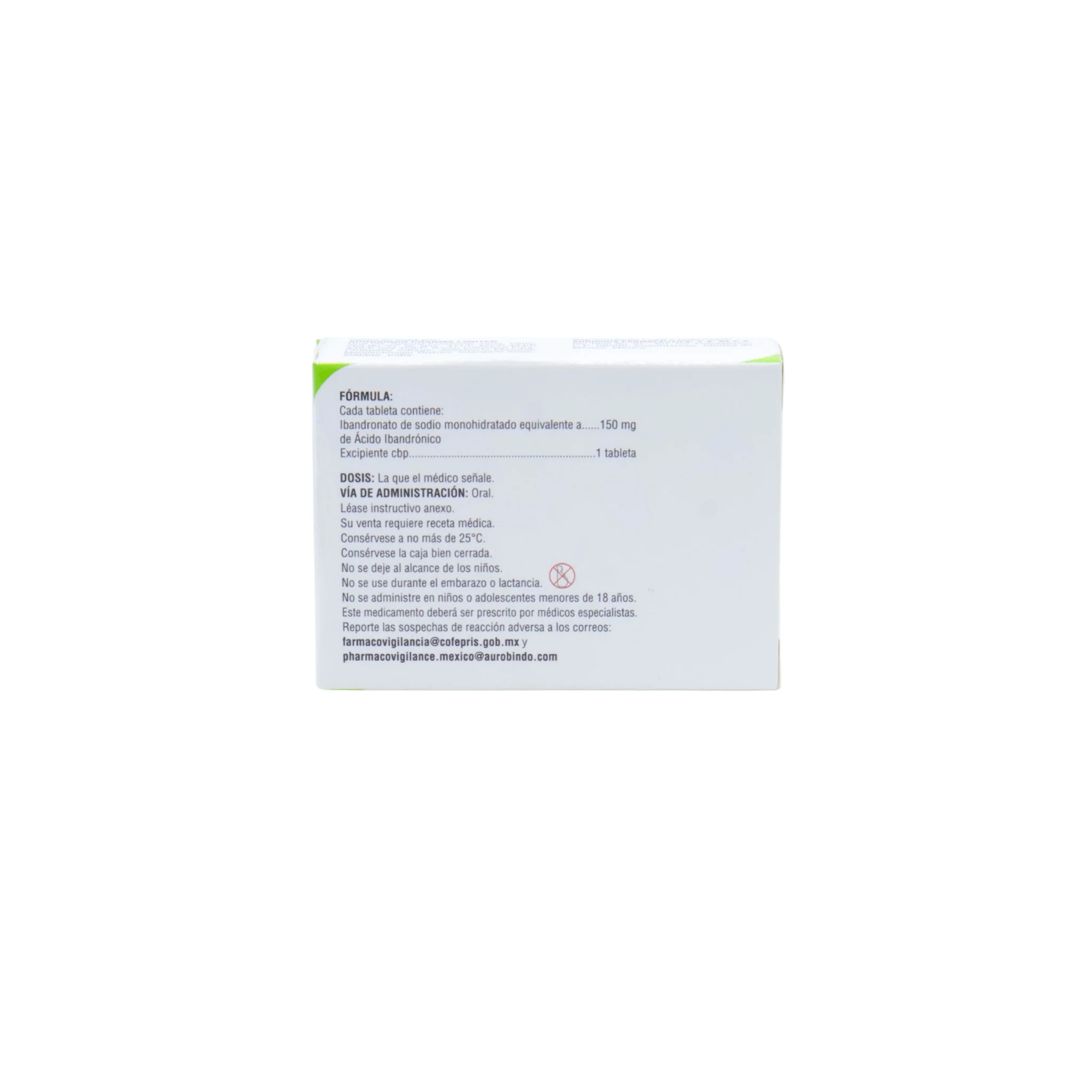 Aurobain Ácido Ibandrónico 150 mg, 1 Tableta - Image 4