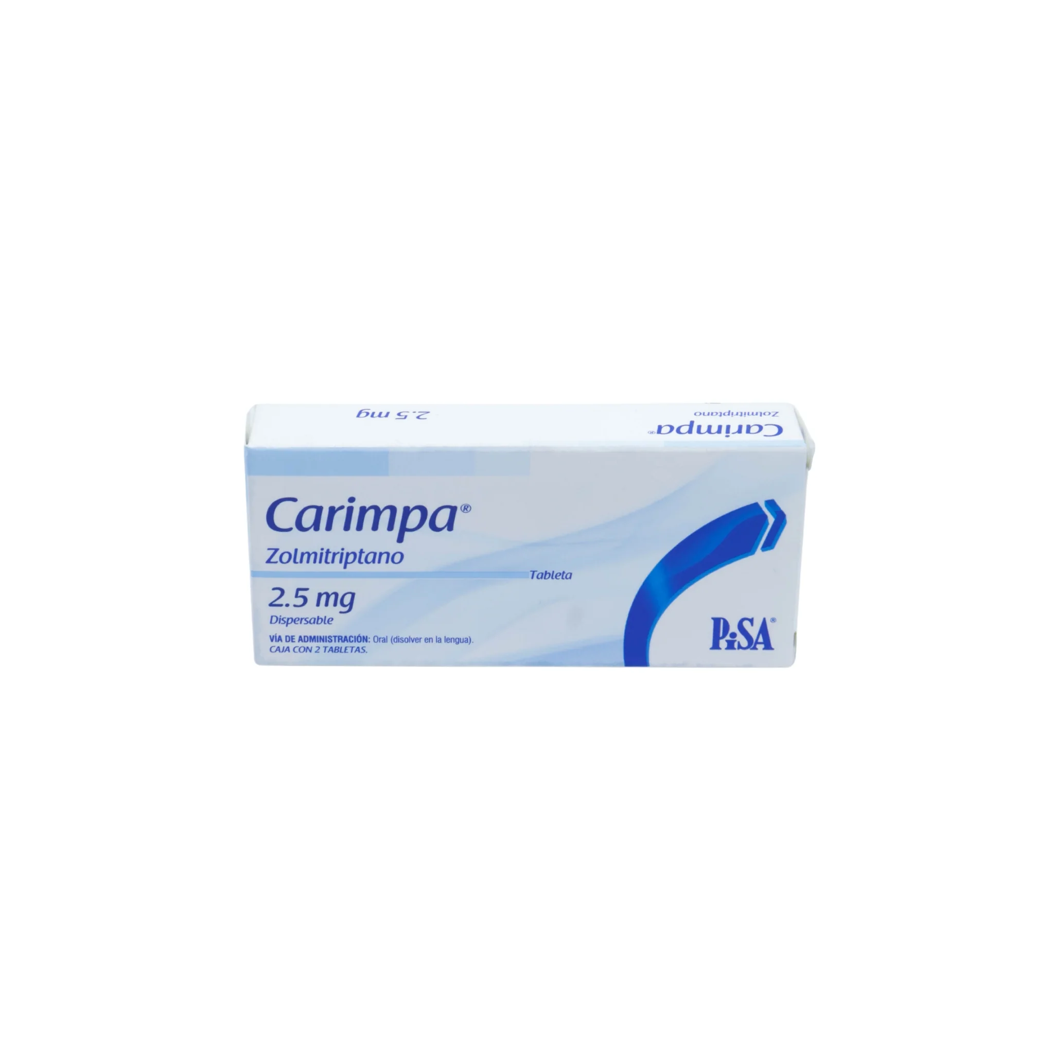 Carimpa Zolmitriptán 2.5 mg, Caja con 2 tabletas - Image 3