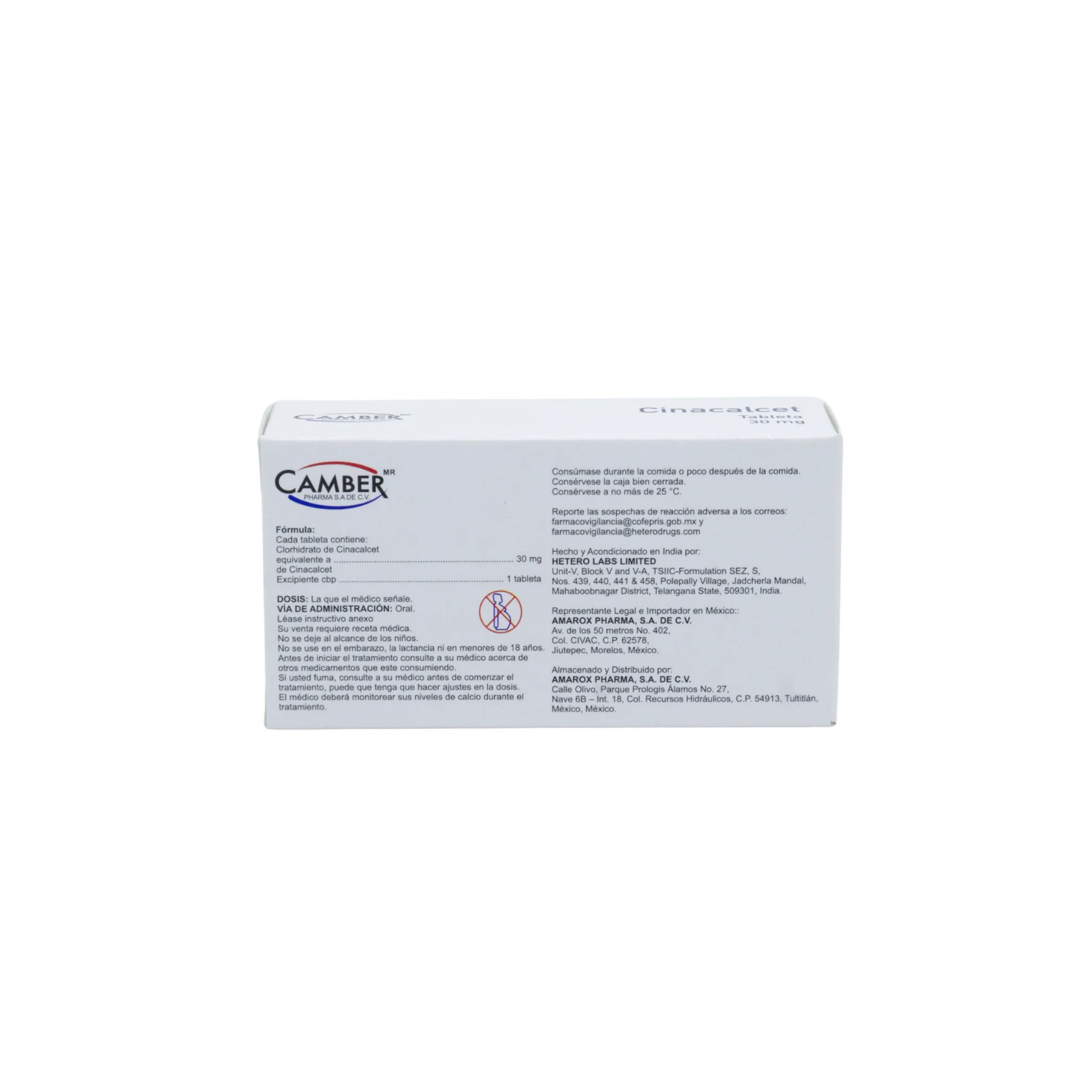 Cinacalcet 30 mg, Caja con 30 tabletas - Image 4