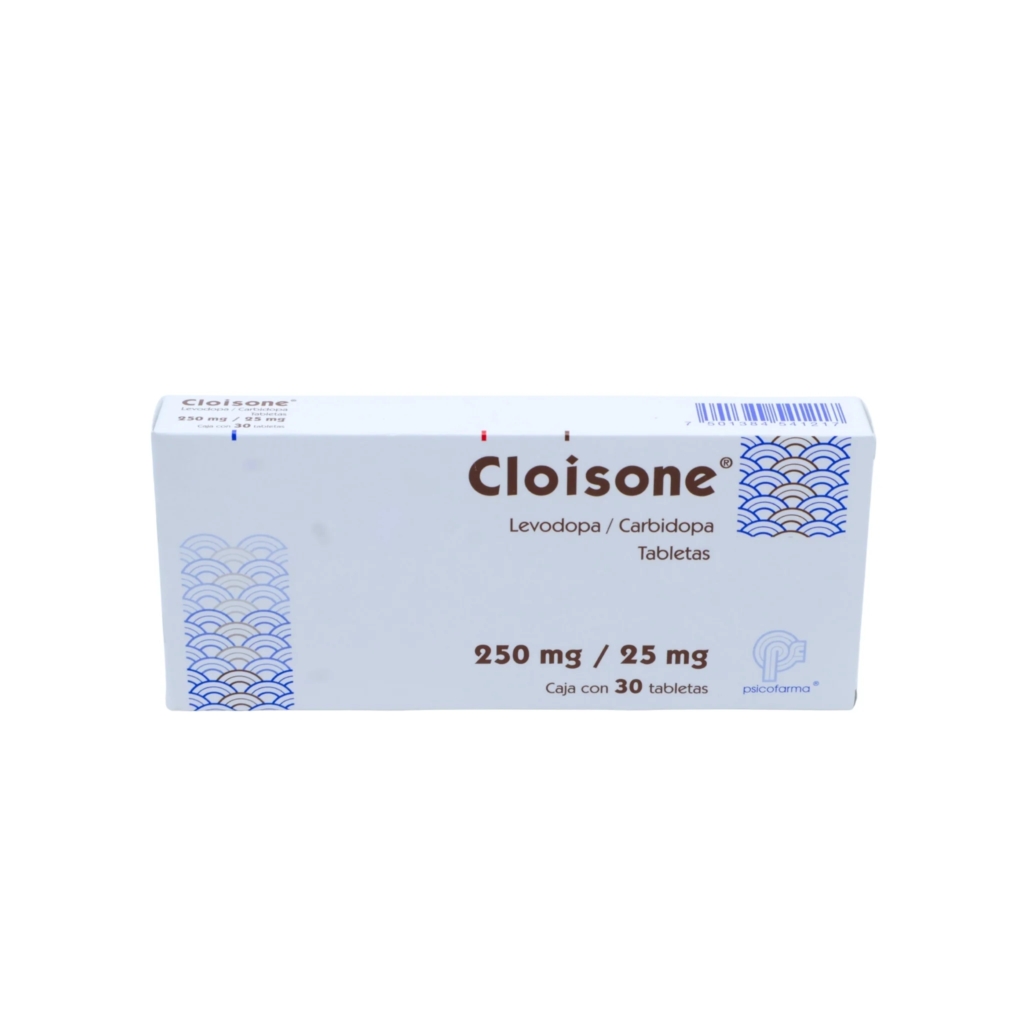 Cloisone 250 mg / 25 mg Caja C/ 30 tabletas Levodopa - Image 3