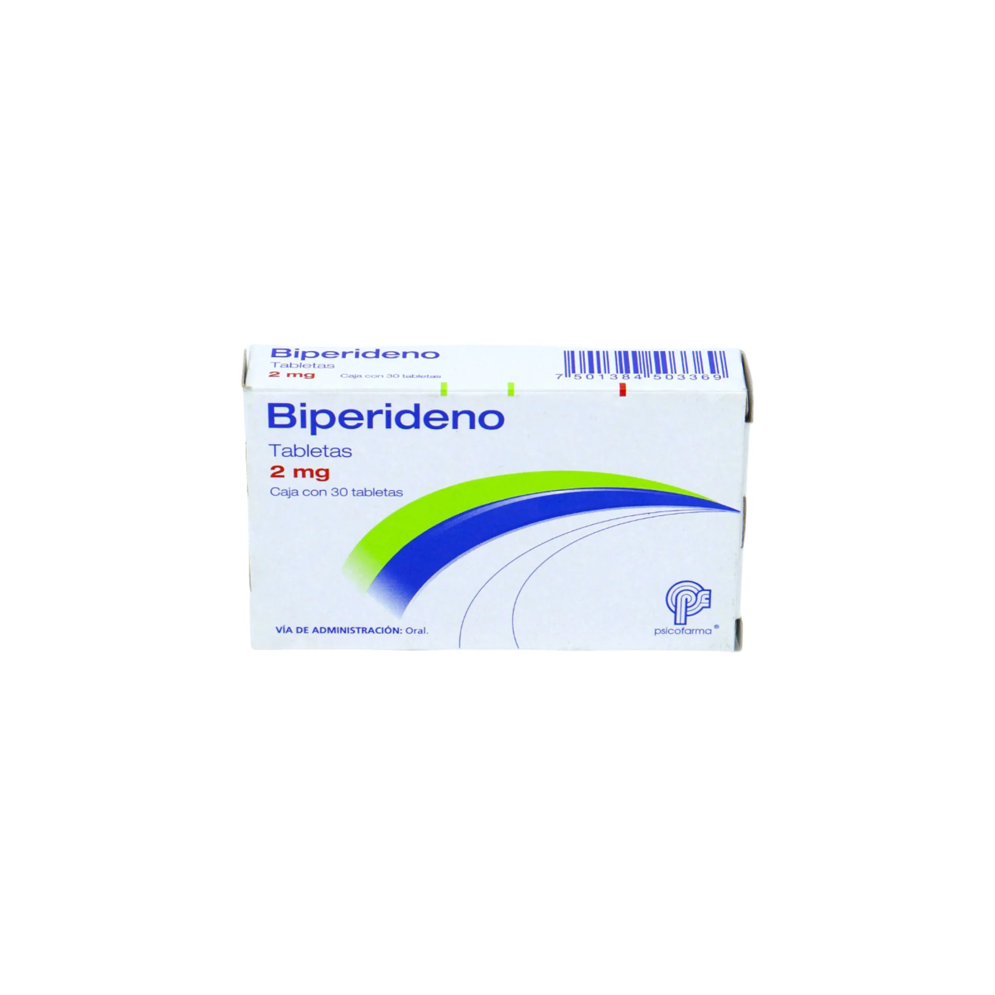 Clorhidrato de Biperideno de 2mg Caja C/30 Paquete de 3 - Image 3