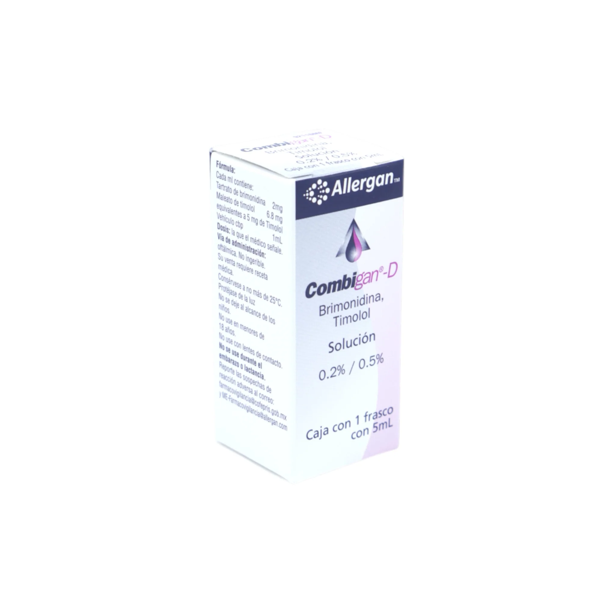 Combigan-D Brimonidina/Timolol 0.2%/0.5%, Solución - Image 2