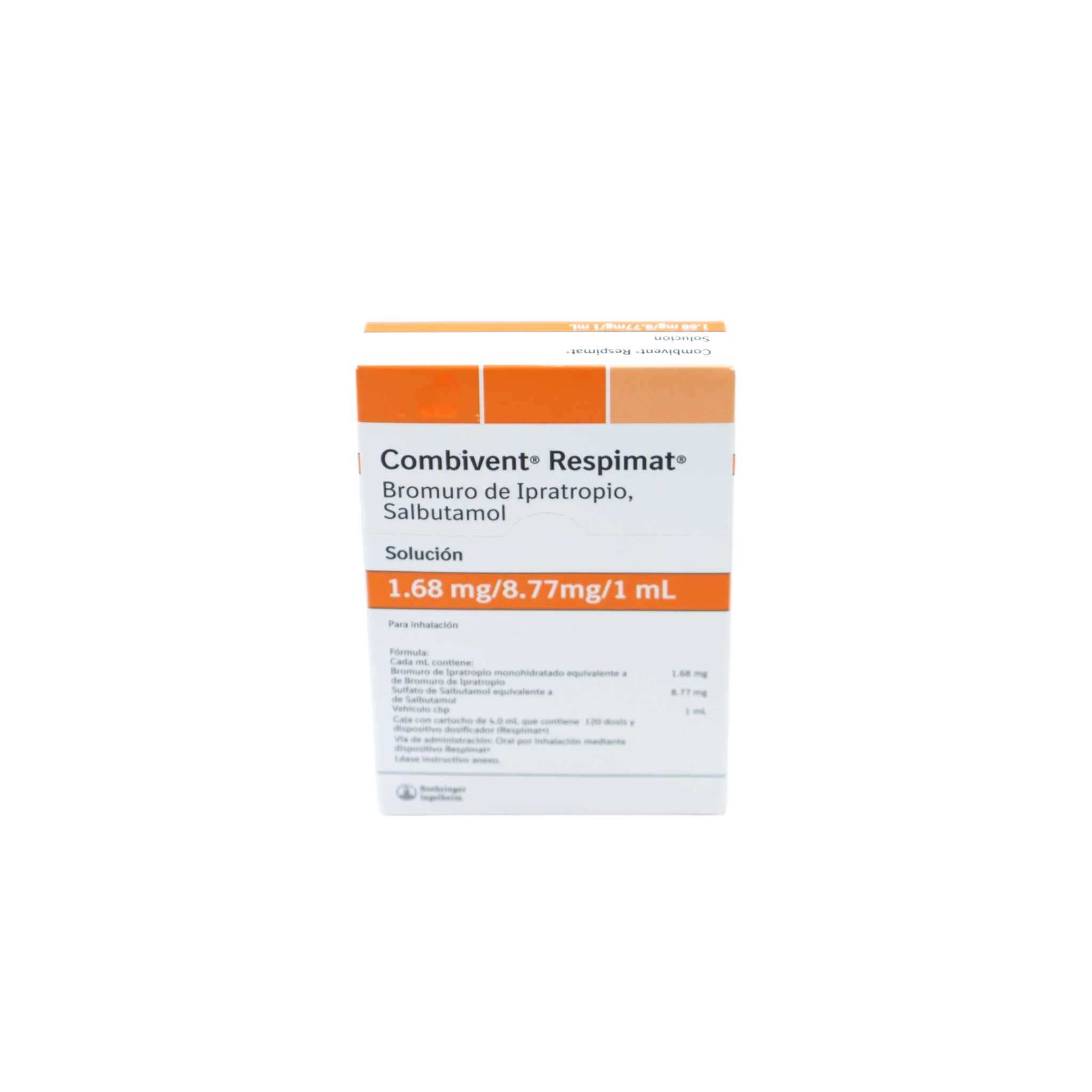 Combivent Respimat Bromuro de Ipratropio, Salbutamol 1.68 mg/8.77 mg/1 mL, Solución - Image 3