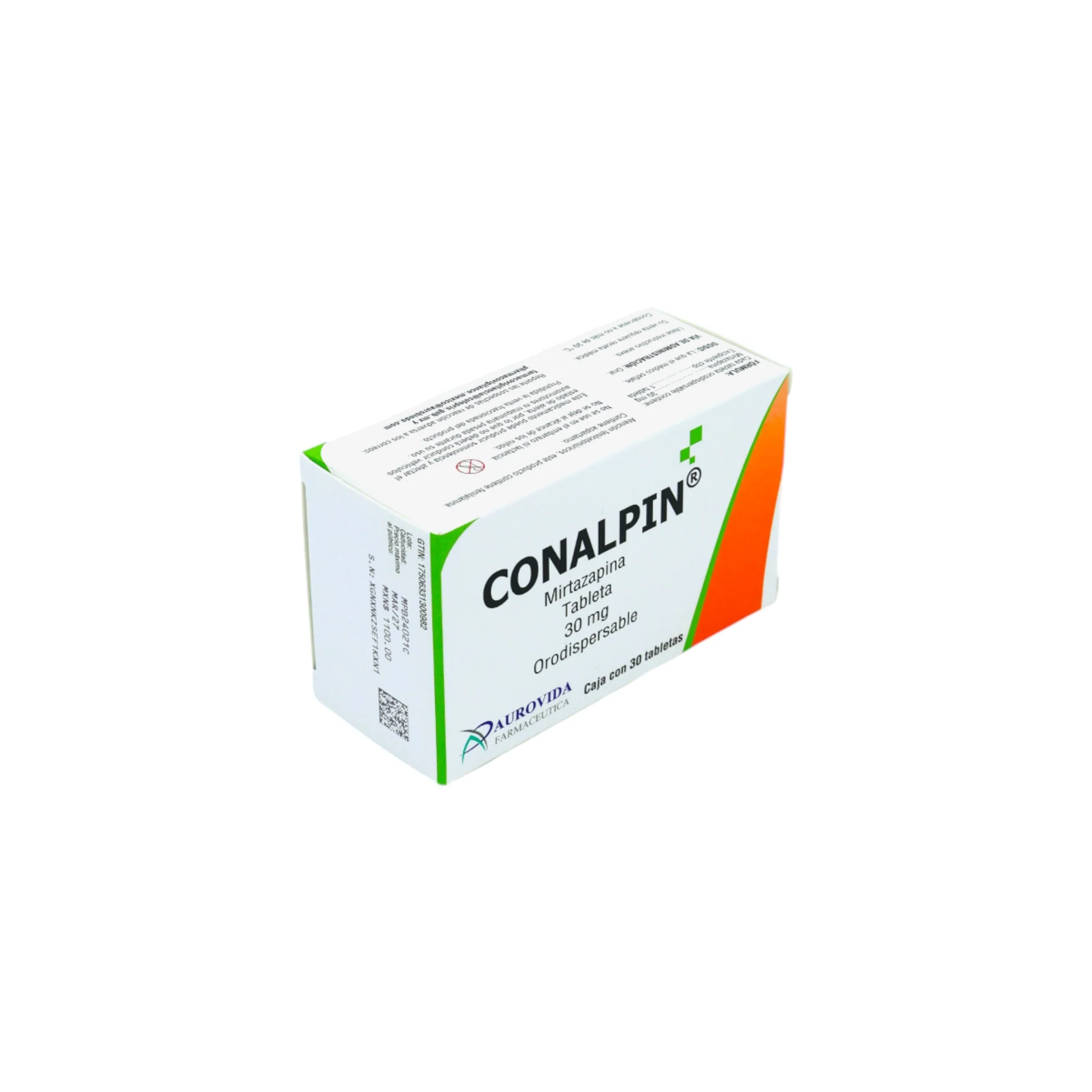 Conalpin Mirtazapina 30 mg, 30 tabletas - Image 2