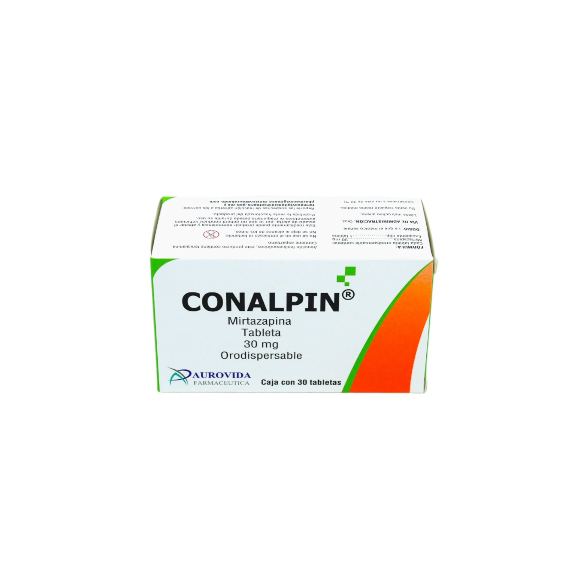Conalpin Mirtazapina 30 mg, 30 tabletas - Image 3