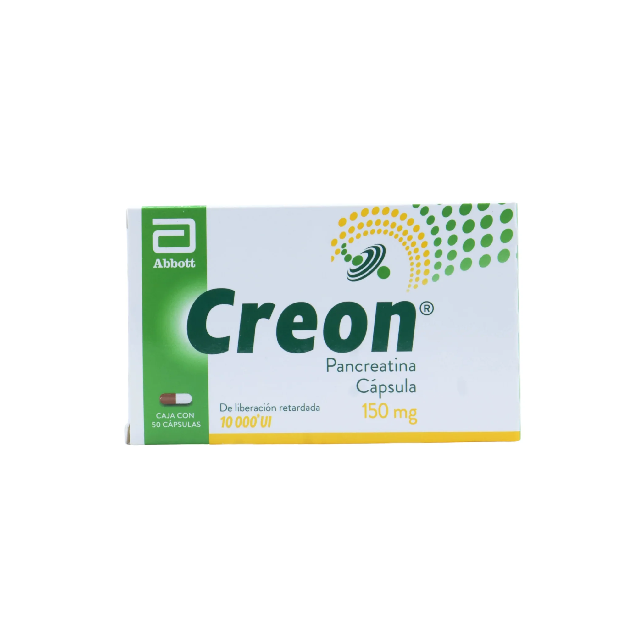 Creon Pancreatina 150 mg, Caja con 50 cápsulas