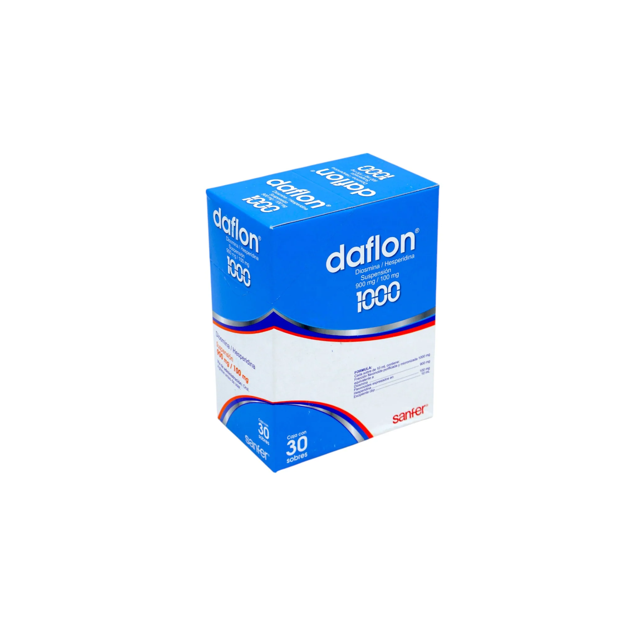 Daflon 1000 Diosmina / Hesperidina 900 mg/100 mg, 30 Sobres - Image 2