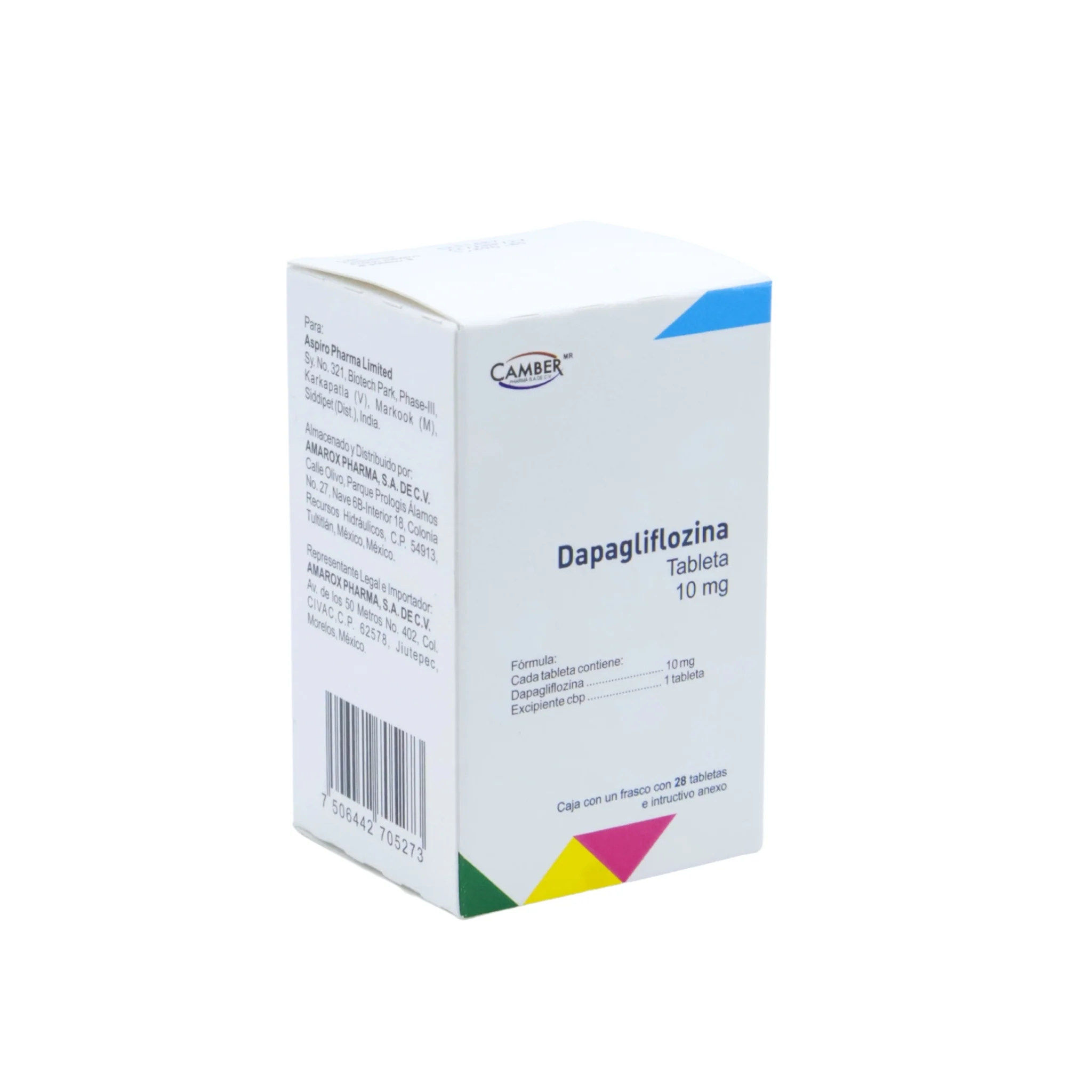 Dapagliflozina 10 mg, 28 Tabletas - Image 2