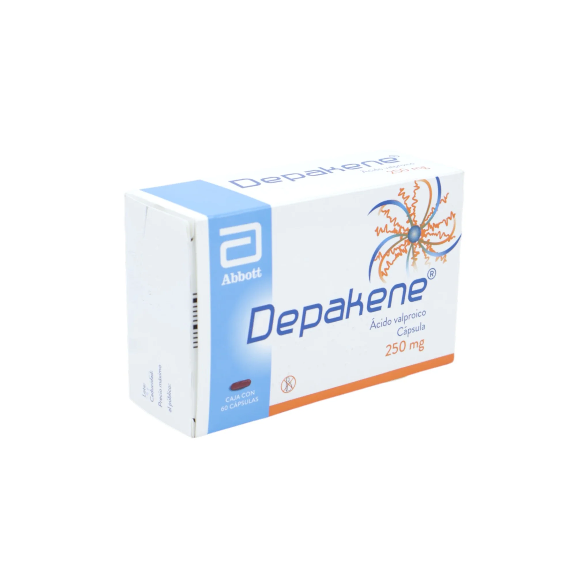 Depakene Ácido valproico 250 mg, 60 cápsulas - Image 2