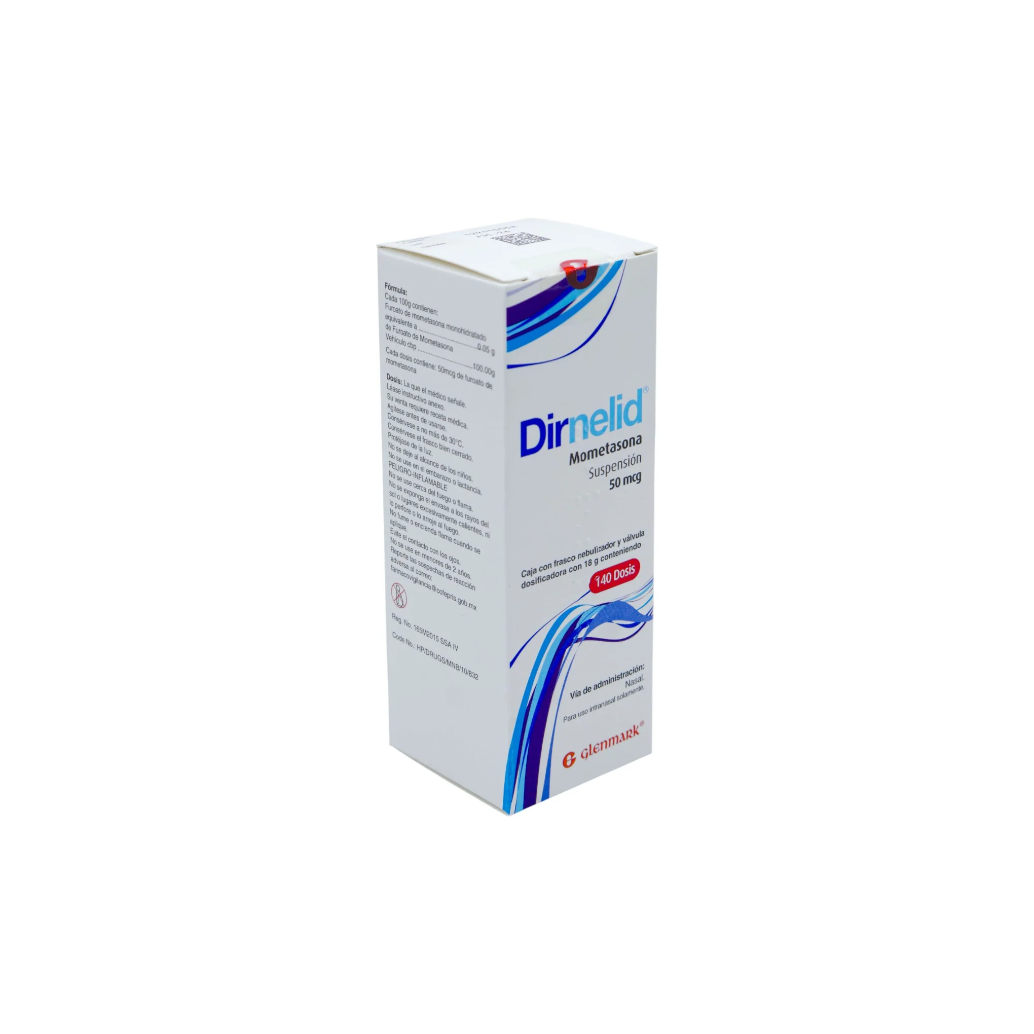 Dirnelid Mometasona 50 mcg, Suspensión para Inhalación. 140 Dósis - Image 2