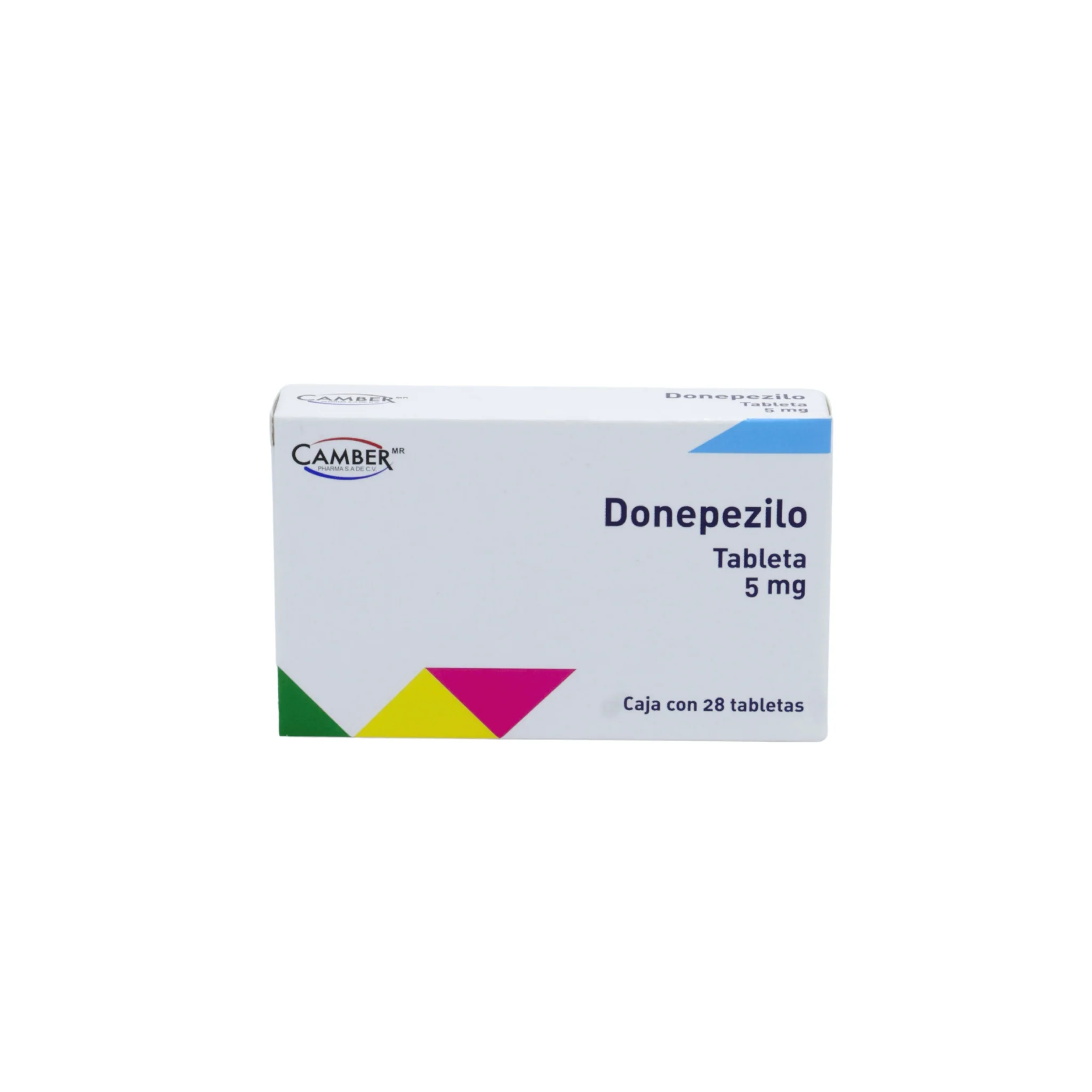 Donepezilo 5 mg, Caja con 28 tabletas