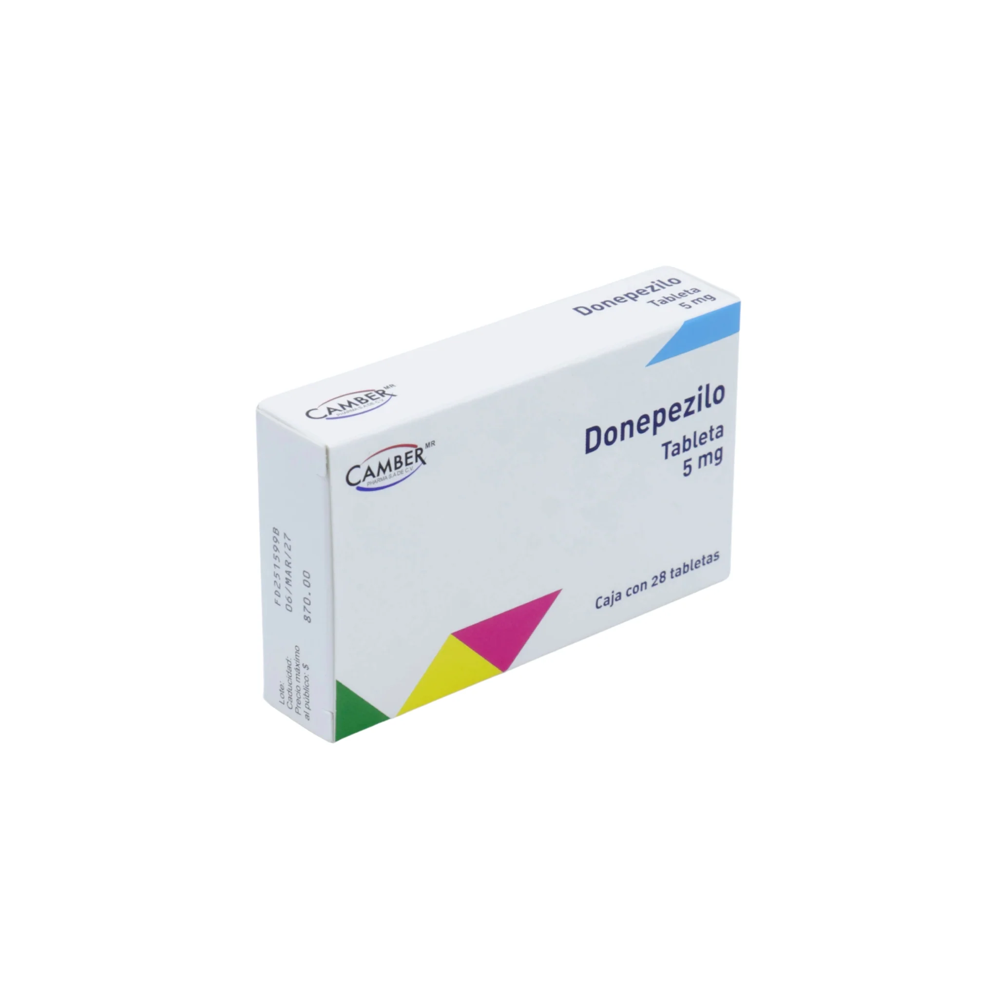 Donepezilo 5 mg, Caja con 28 tabletas - Image 2