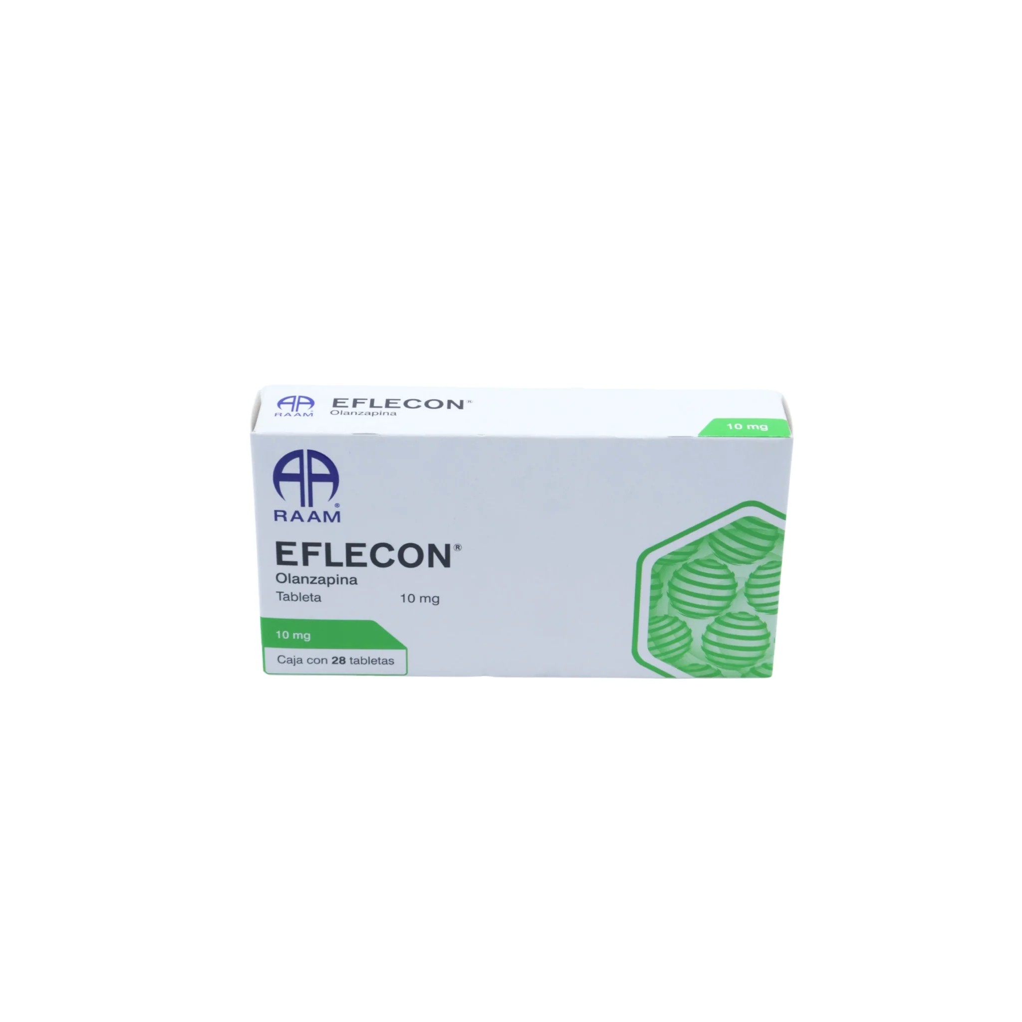 Eflecon Olanzapina 10 mg, Caja con 28 tabletas - Image 3