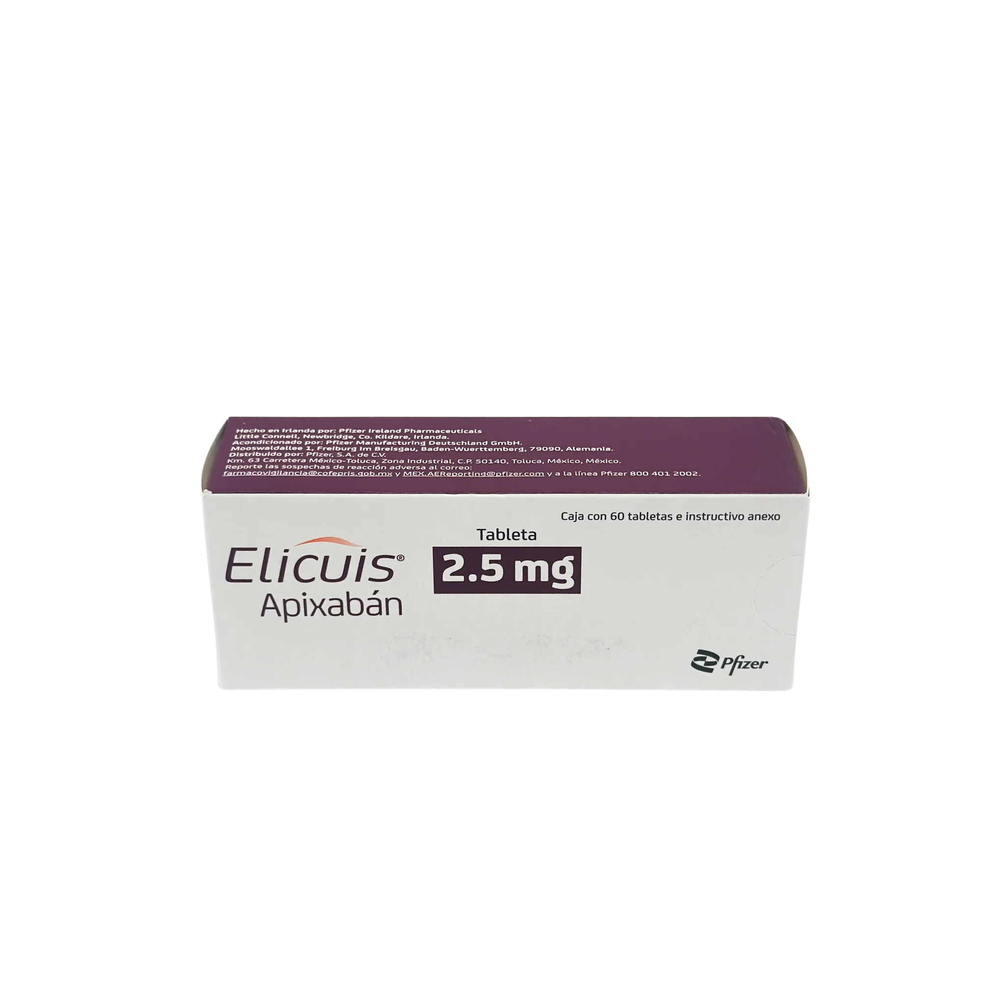 Elicuis 2.5 mg 60 tabletas - Image 3