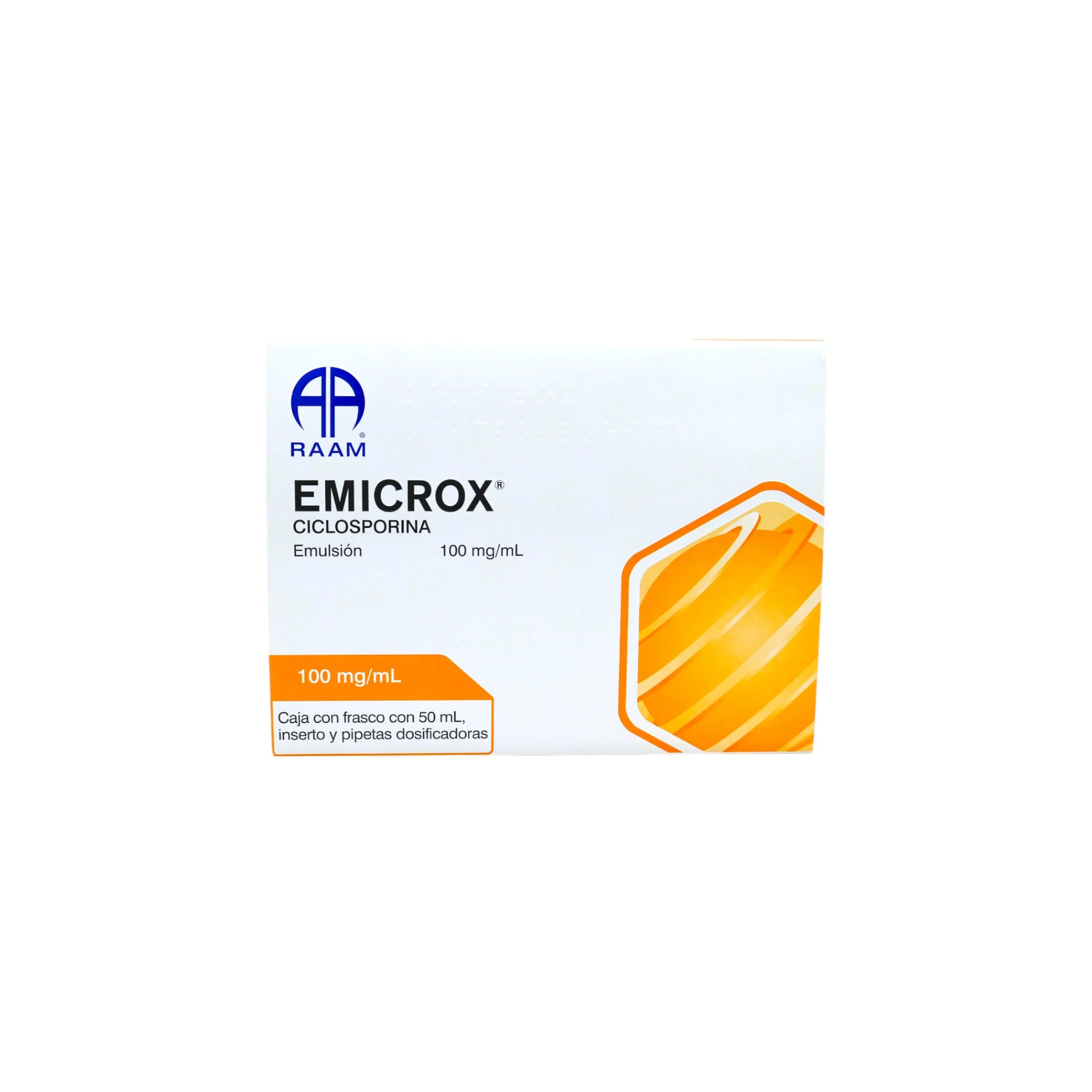 Emicrox Ciclosporina 100 mg/mL, Emulsión Frasco 50 mL - Image 5