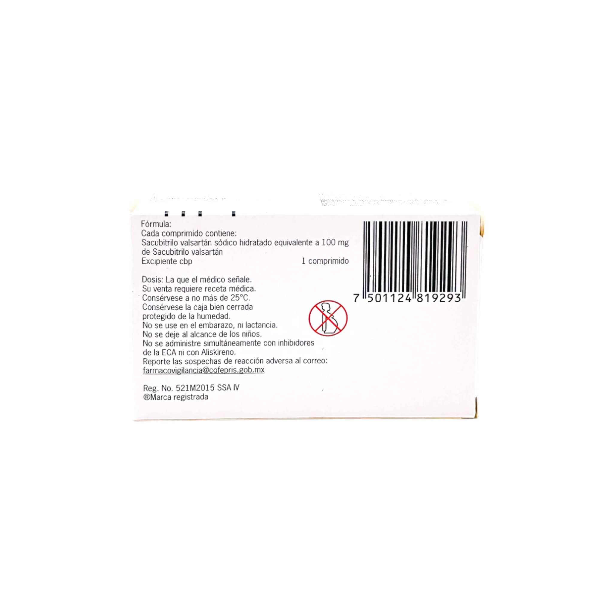 Entresto Sacubitrilo valsartán 100 mg, 30 comprimidos - Image 4