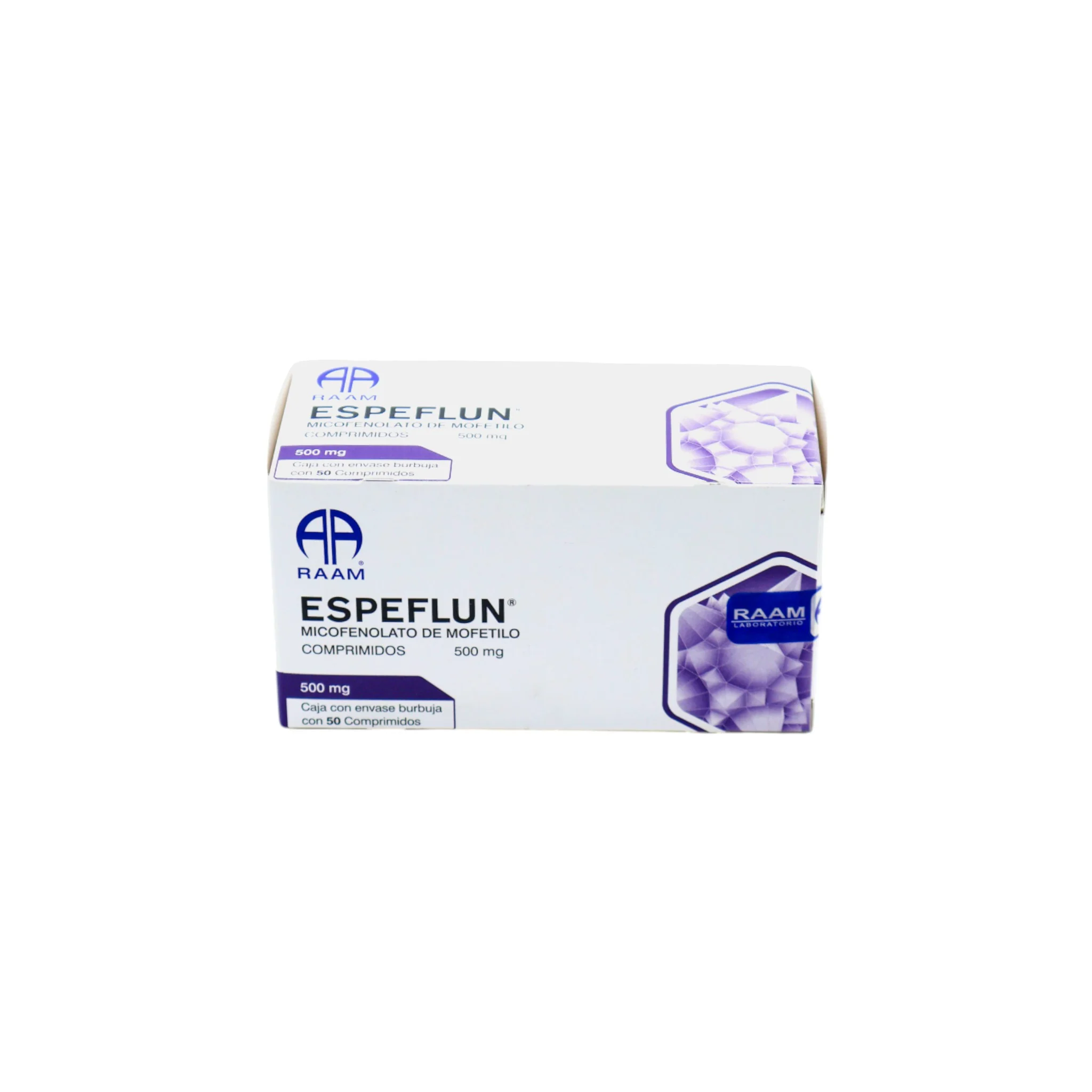 Espeflun Micofelonato de Mofetilo 500 mg, 50 Comprimidos - Image 3