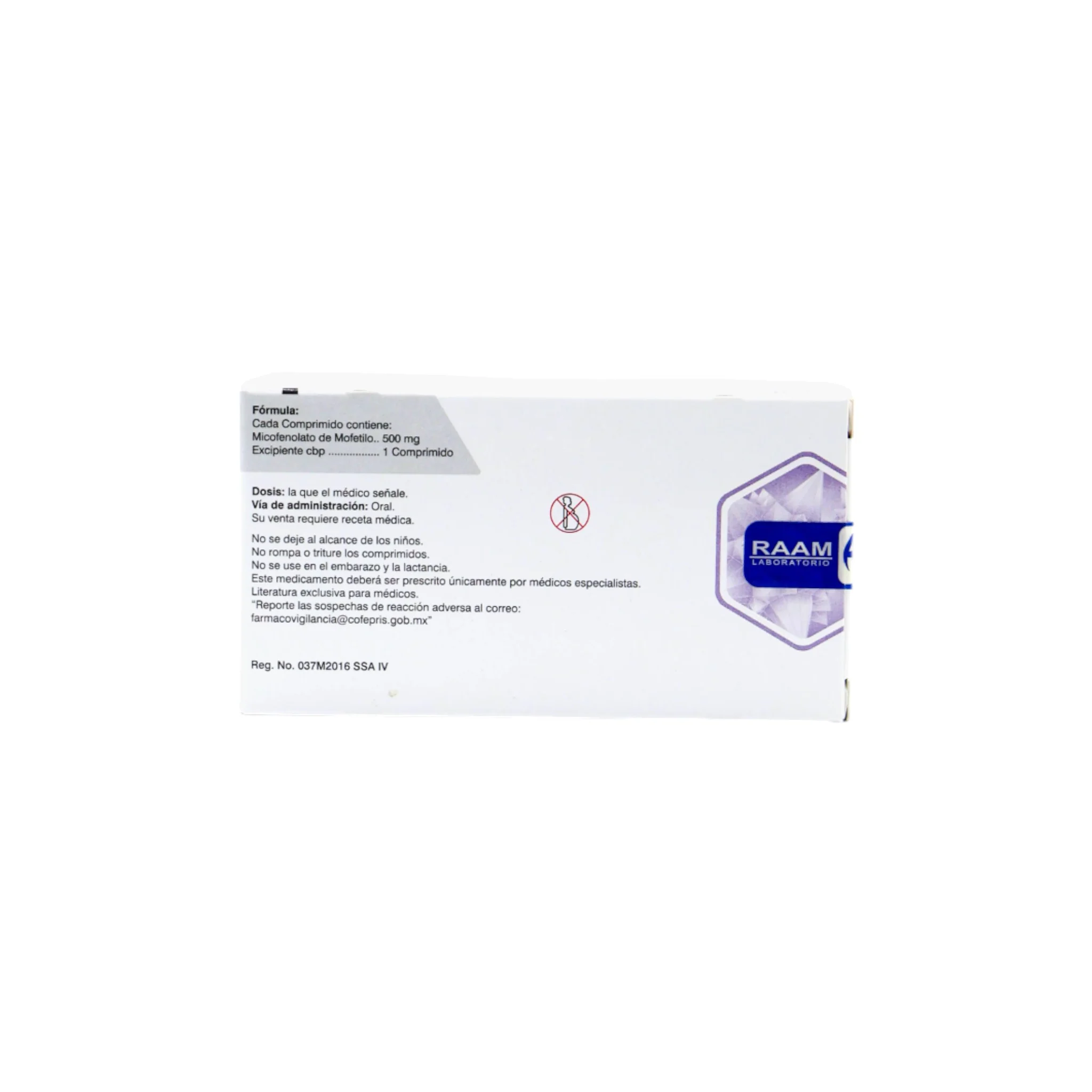 Espeflun Micofelonato de Mofetilo 500 mg, 50 Comprimidos - Image 4