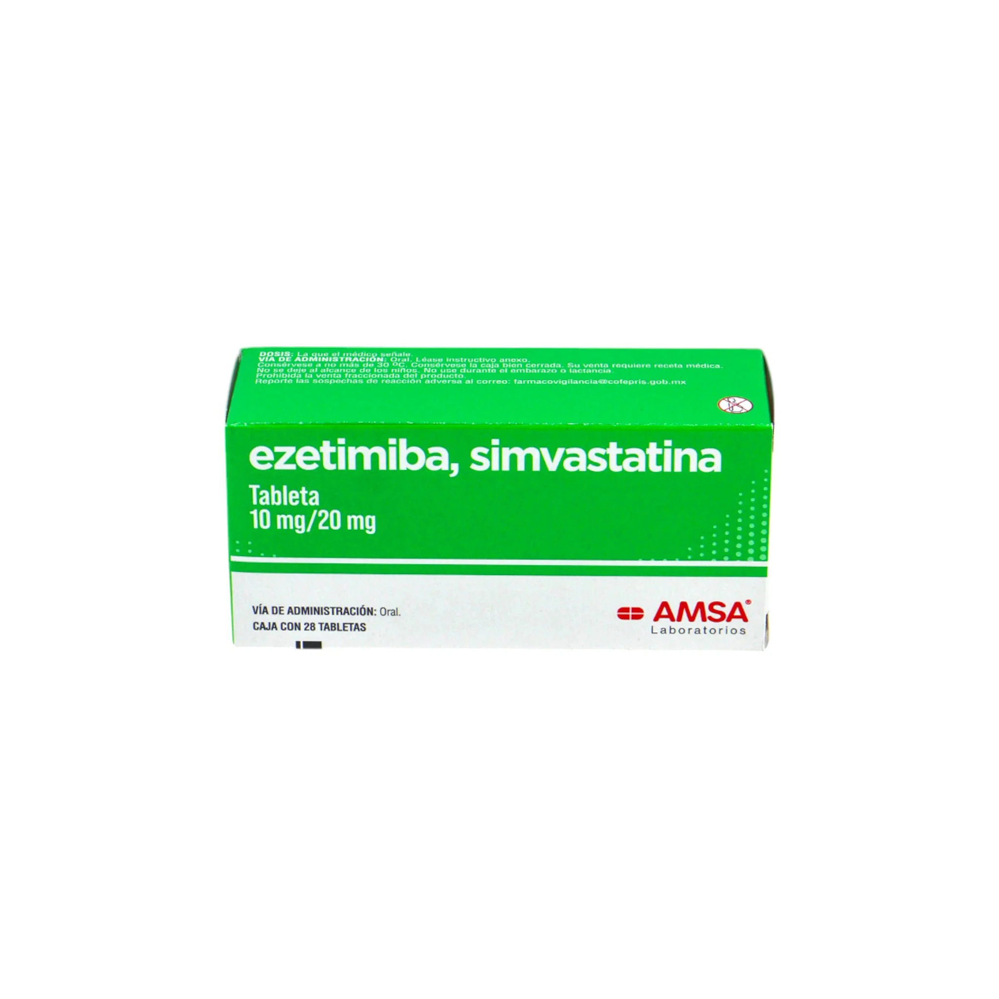 Ezetimiba/Simvastatina 10 mg/20 mg, 28 tabletas - Image 3