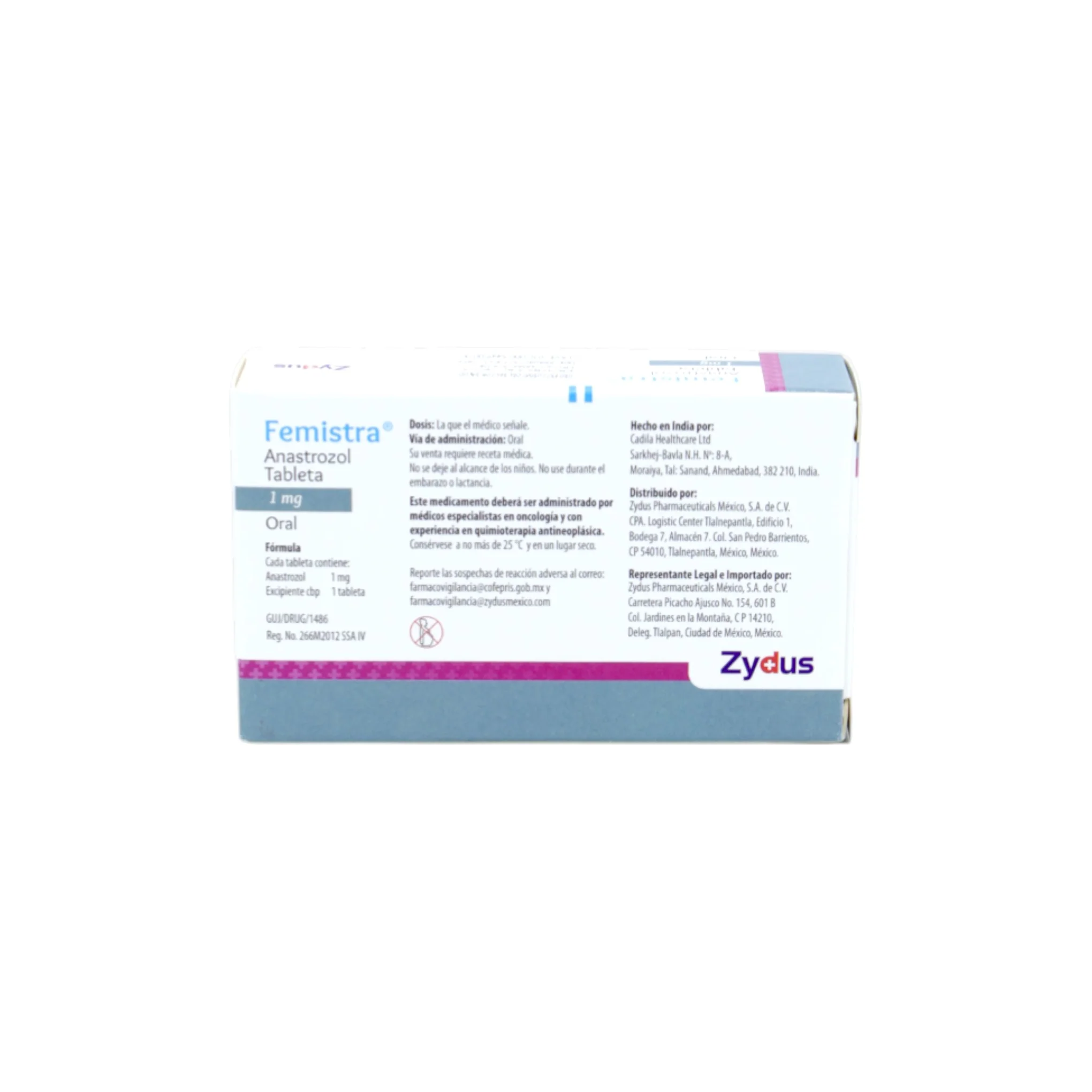 Femistra Anastrozol 1 mg, 28 tabletas - Image 4