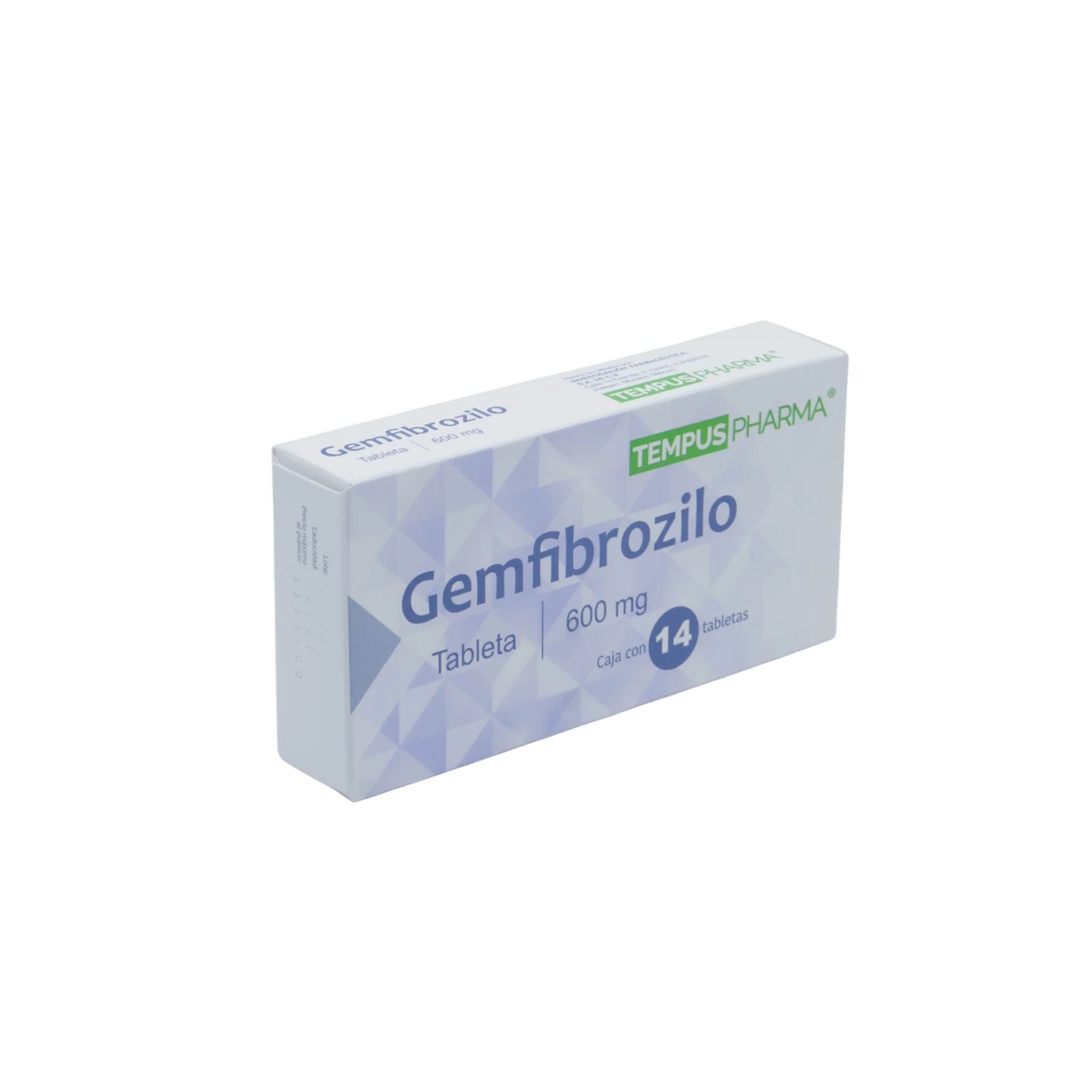 Gemfibrozilo 600 mg, Caja con 14 tabletas - Image 2