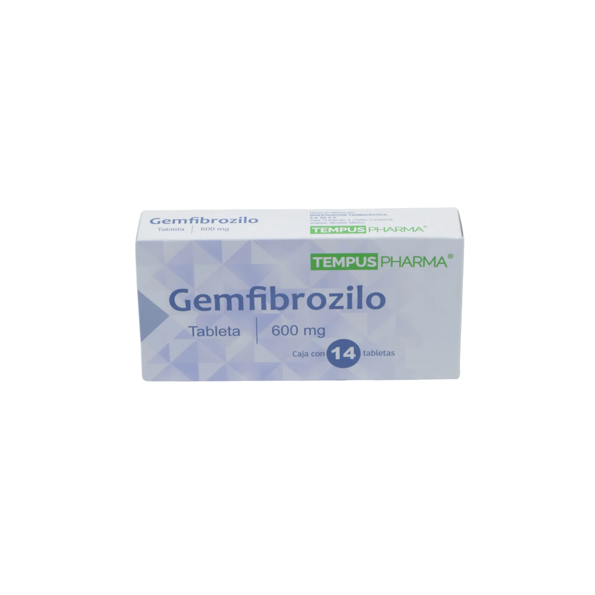 Gemfibrozilo 600 mg, Caja con 14 tabletas - Image 3