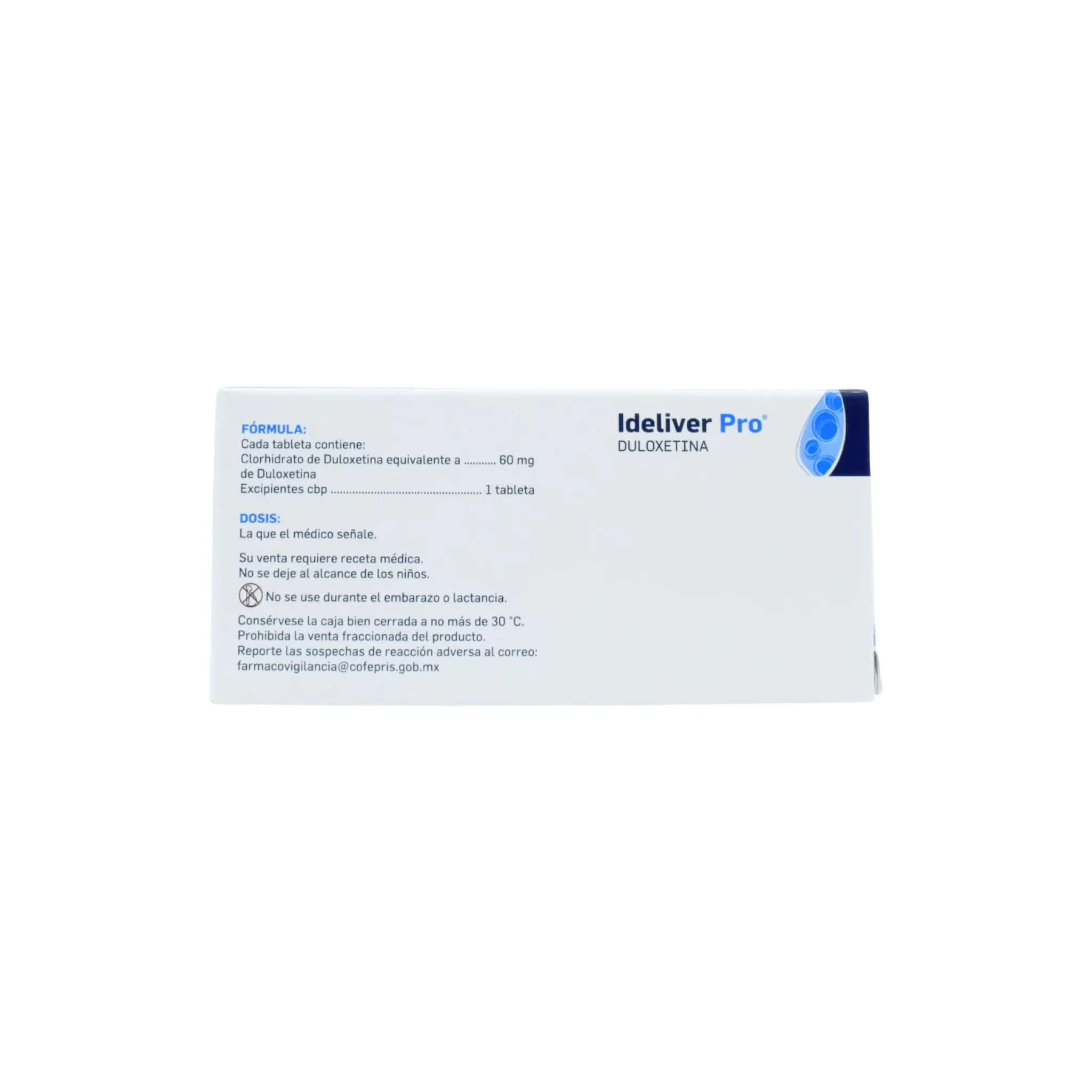 Ideliver Pro Duloxetina de 60mg Caja C/14 - Image 4