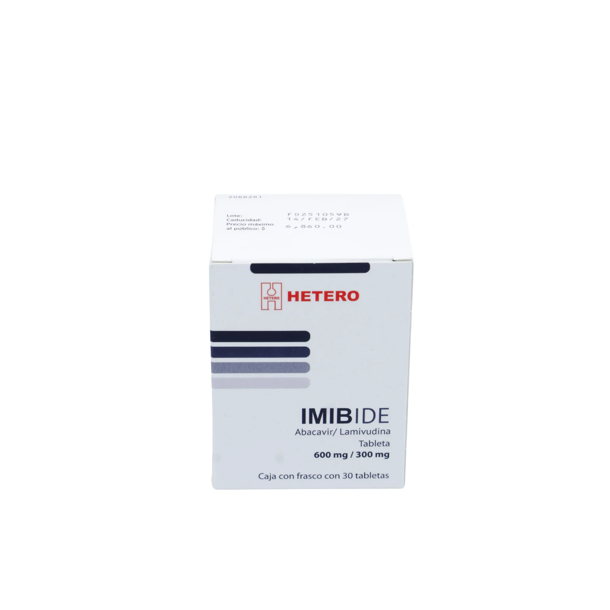 IMIBIDE Abacavir/Lamivudina 600 mg / 300 mg, Caja con frasco de 30 tabletas - Image 3