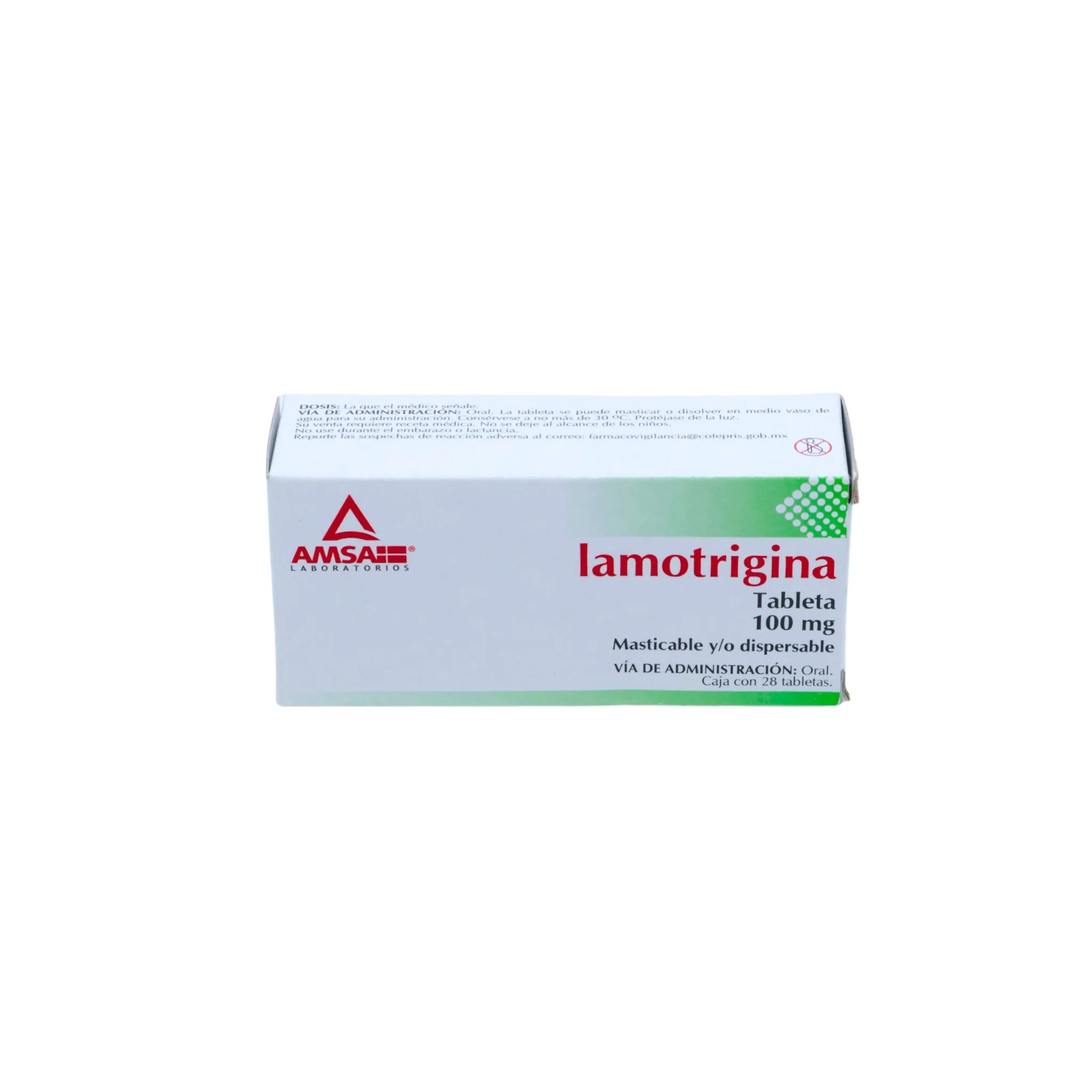 Lamotrigina de 100 mg Caja C/28 - Image 3