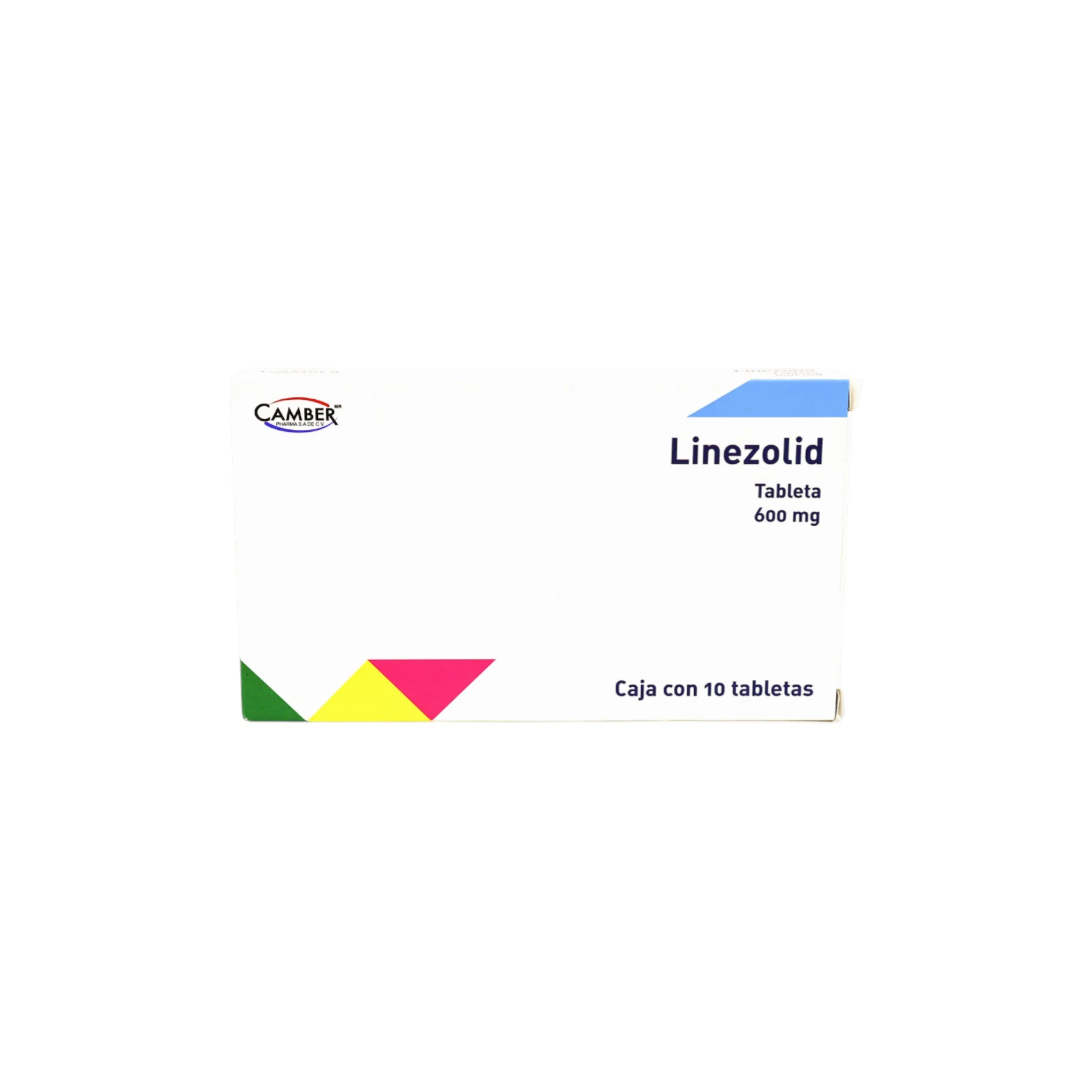Linezolid 600 mg, 10 tabletas