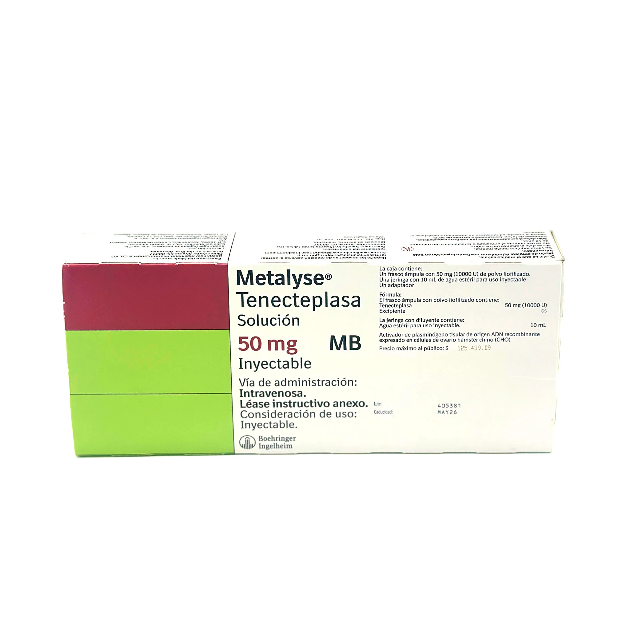 Metalyse Tenecteplasa 50 mg, Solución - Image 3