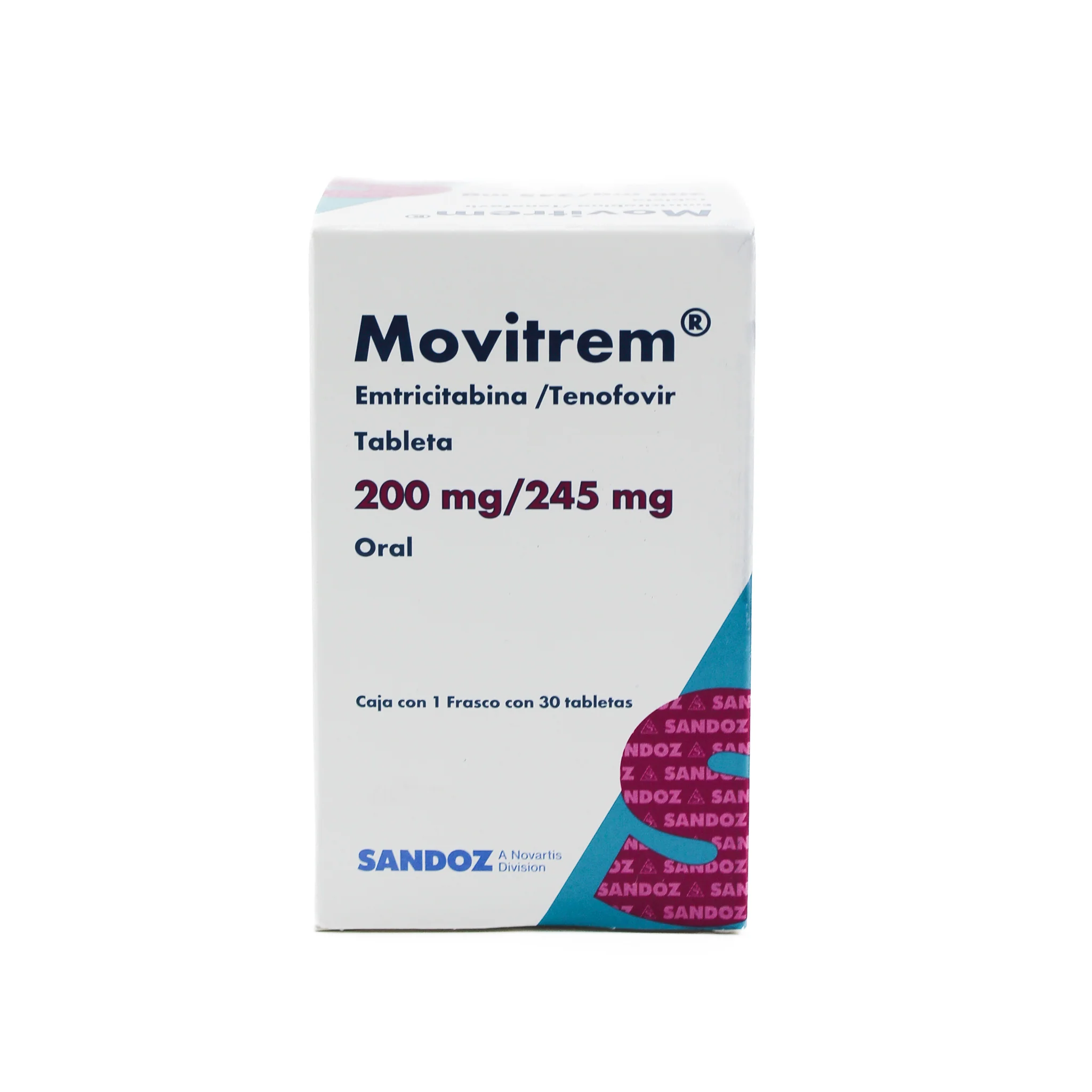 Movitrem 200 mg / 245 mg Caja con 30 Tabletas