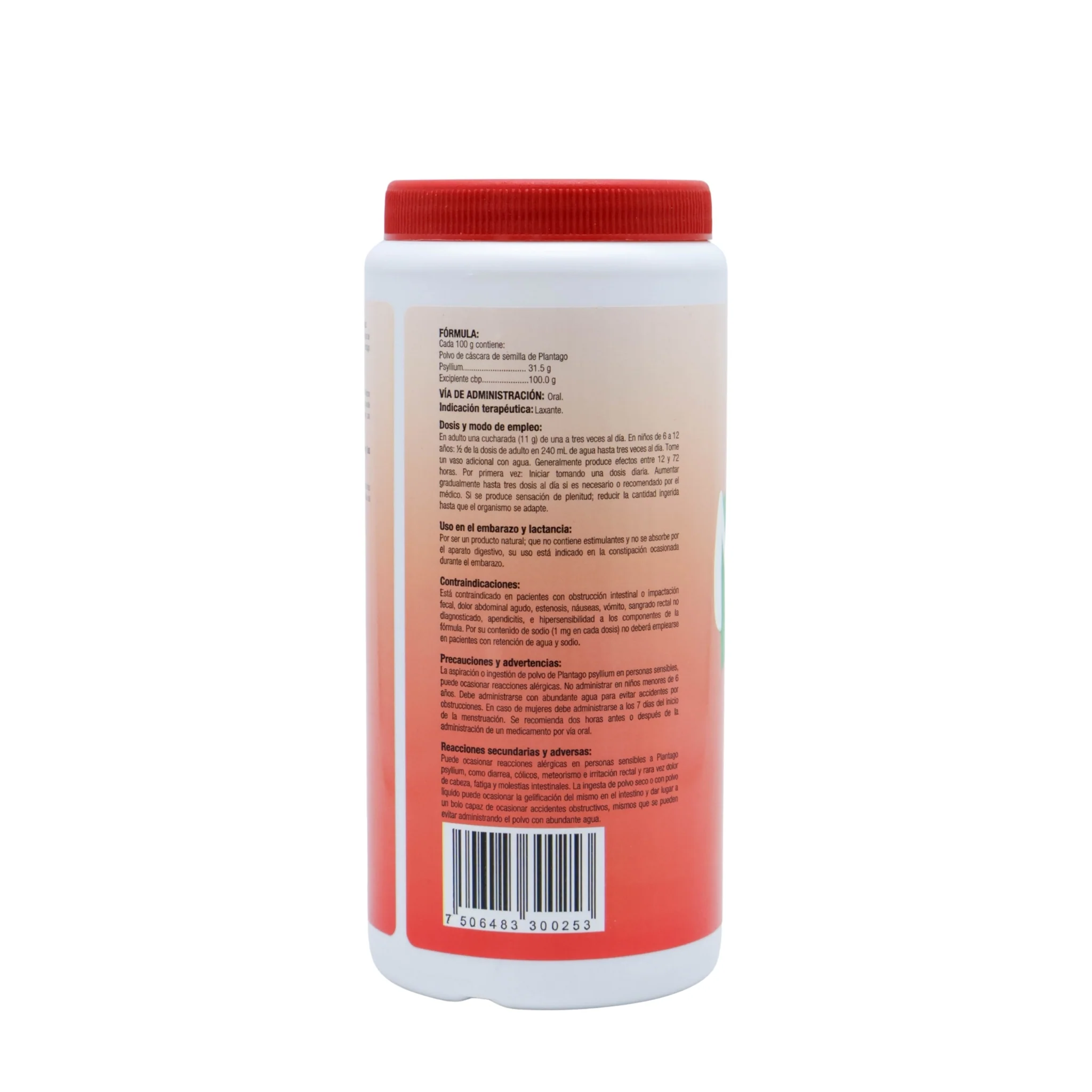 Naxar-P Plantago Psyllium Sabor Fresa, 400 g - Image 3