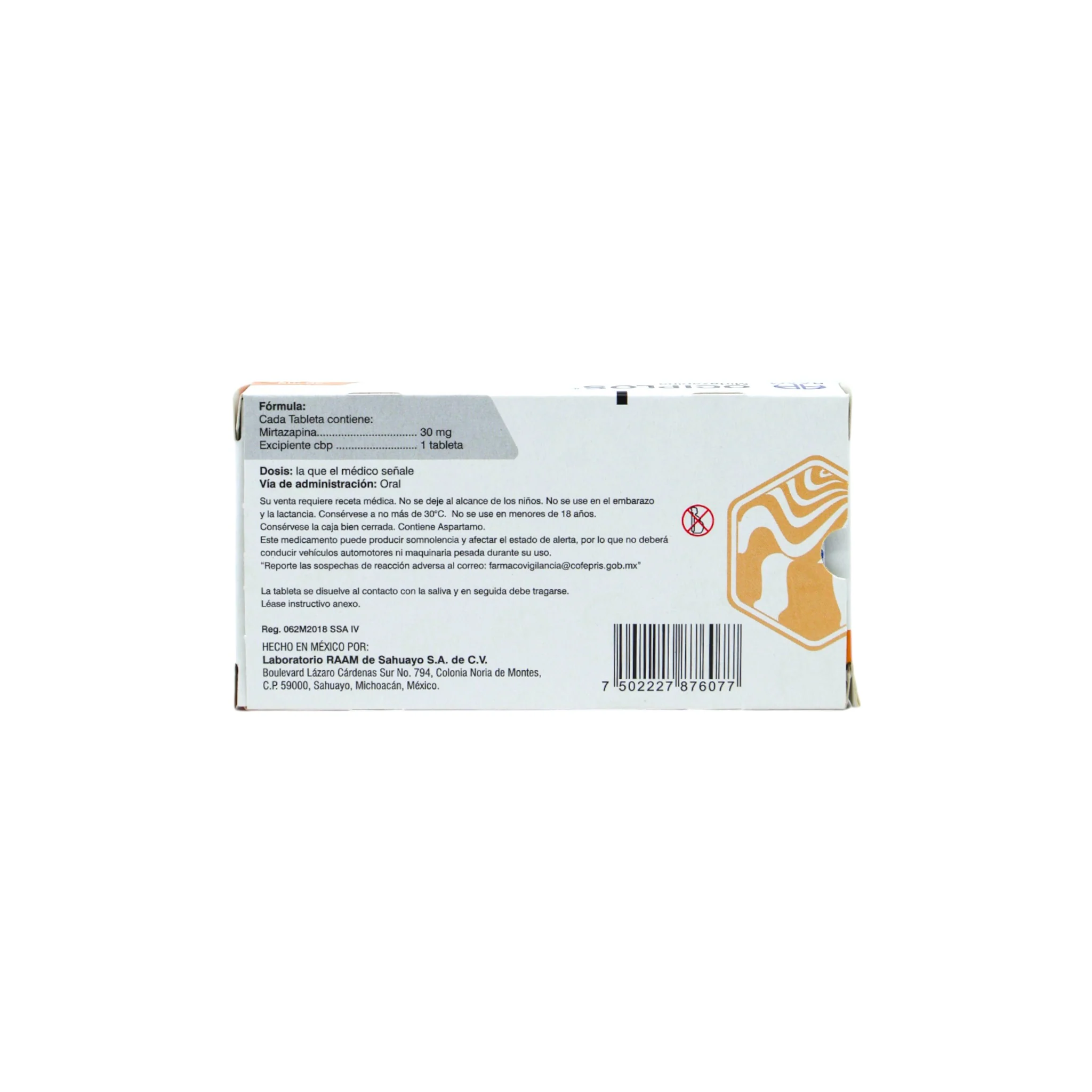 Ociplos Mirtazapina de 30 mg Caja C/30 - Image 4