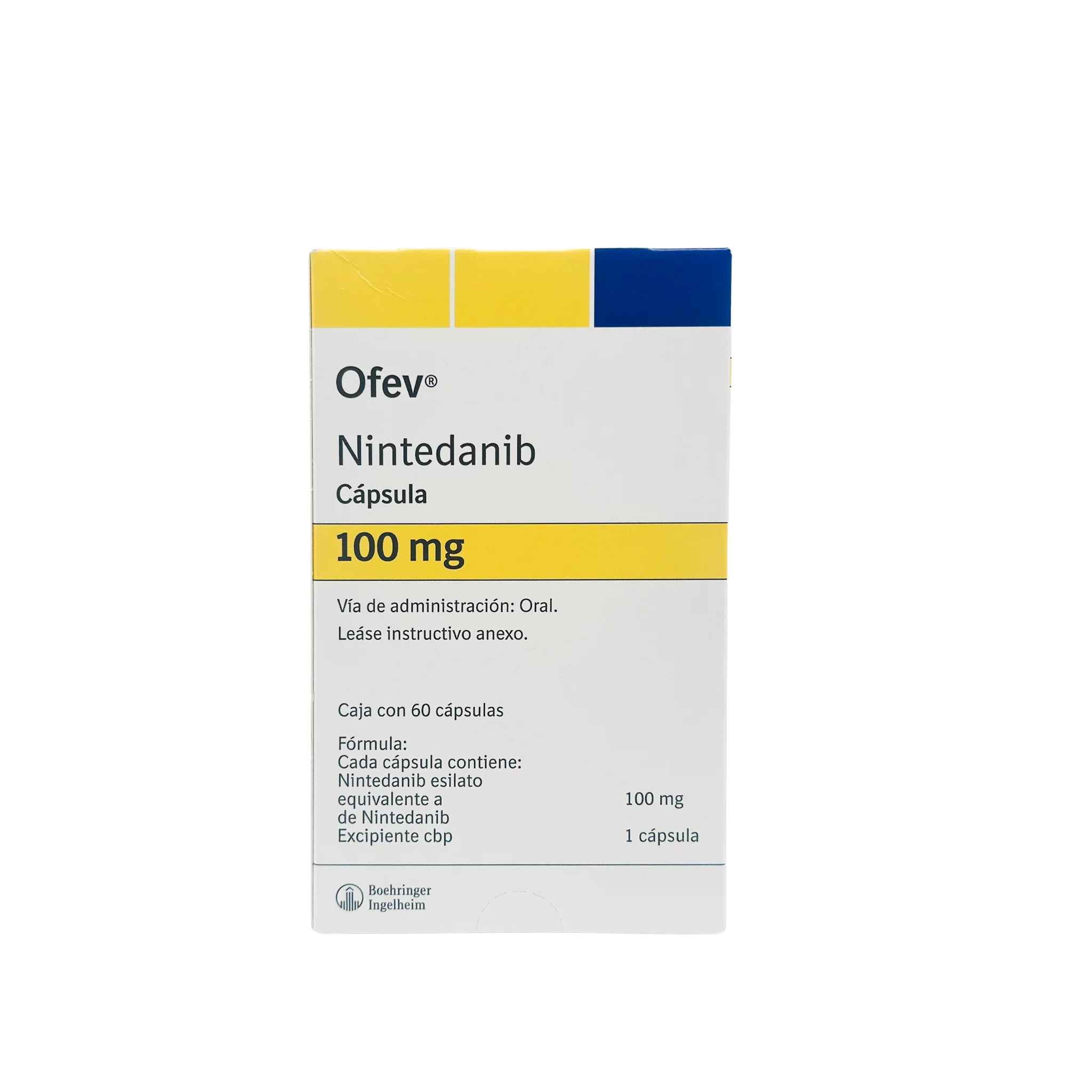Ofev 100mg con 60 Cápsulas Nintedanib