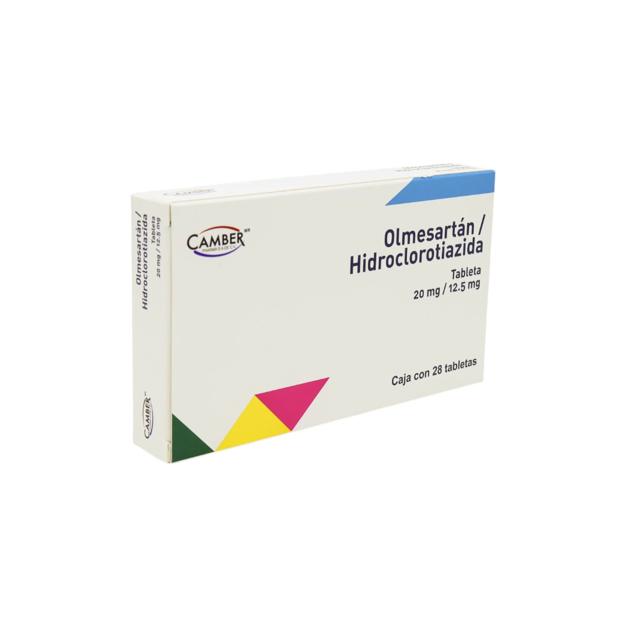Olmesartán/Hidroclorotiazida 20 mg/12.5 mg, 28 tabletas - Image 2