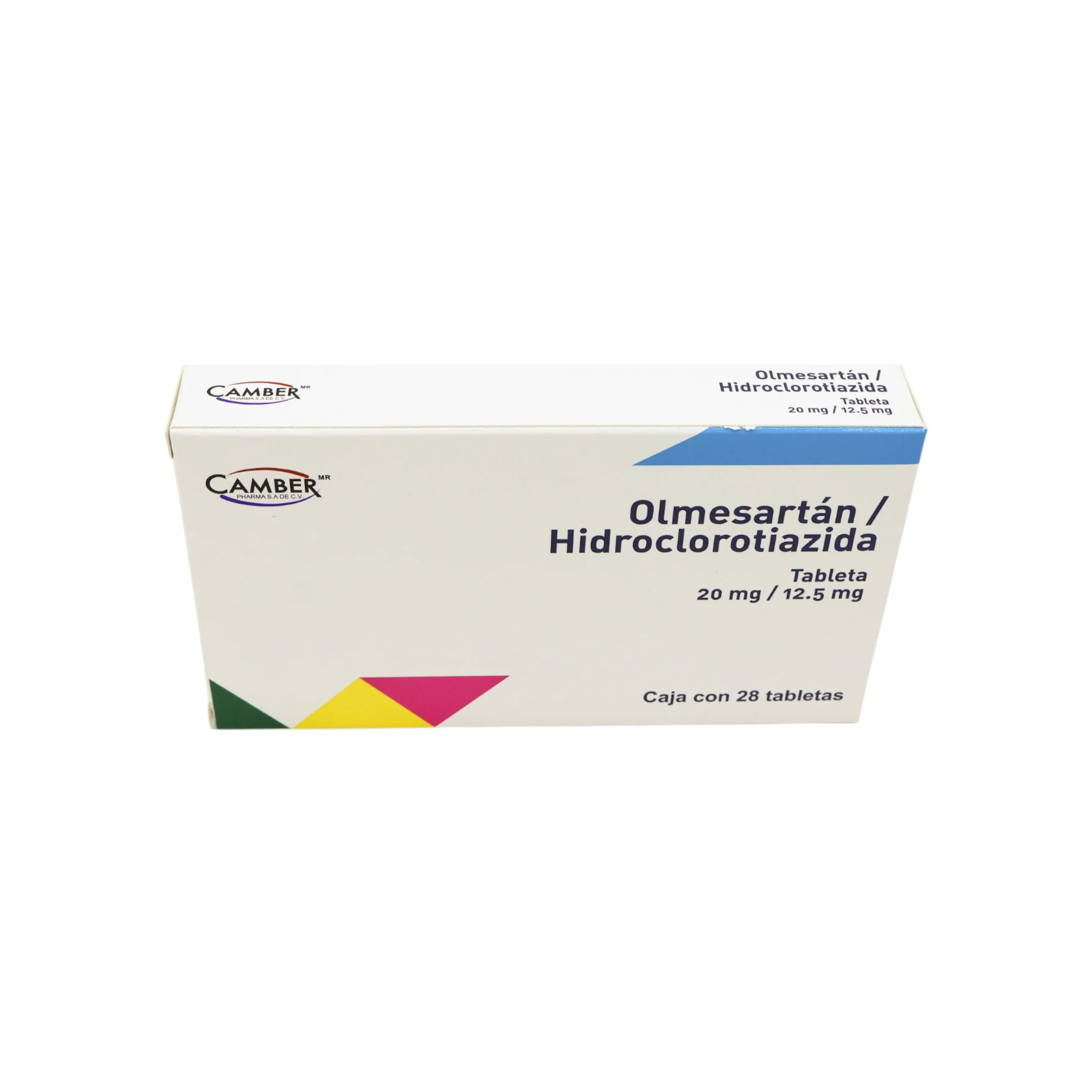 Olmesartán/Hidroclorotiazida 20 mg/12.5 mg, 28 tabletas - Image 3