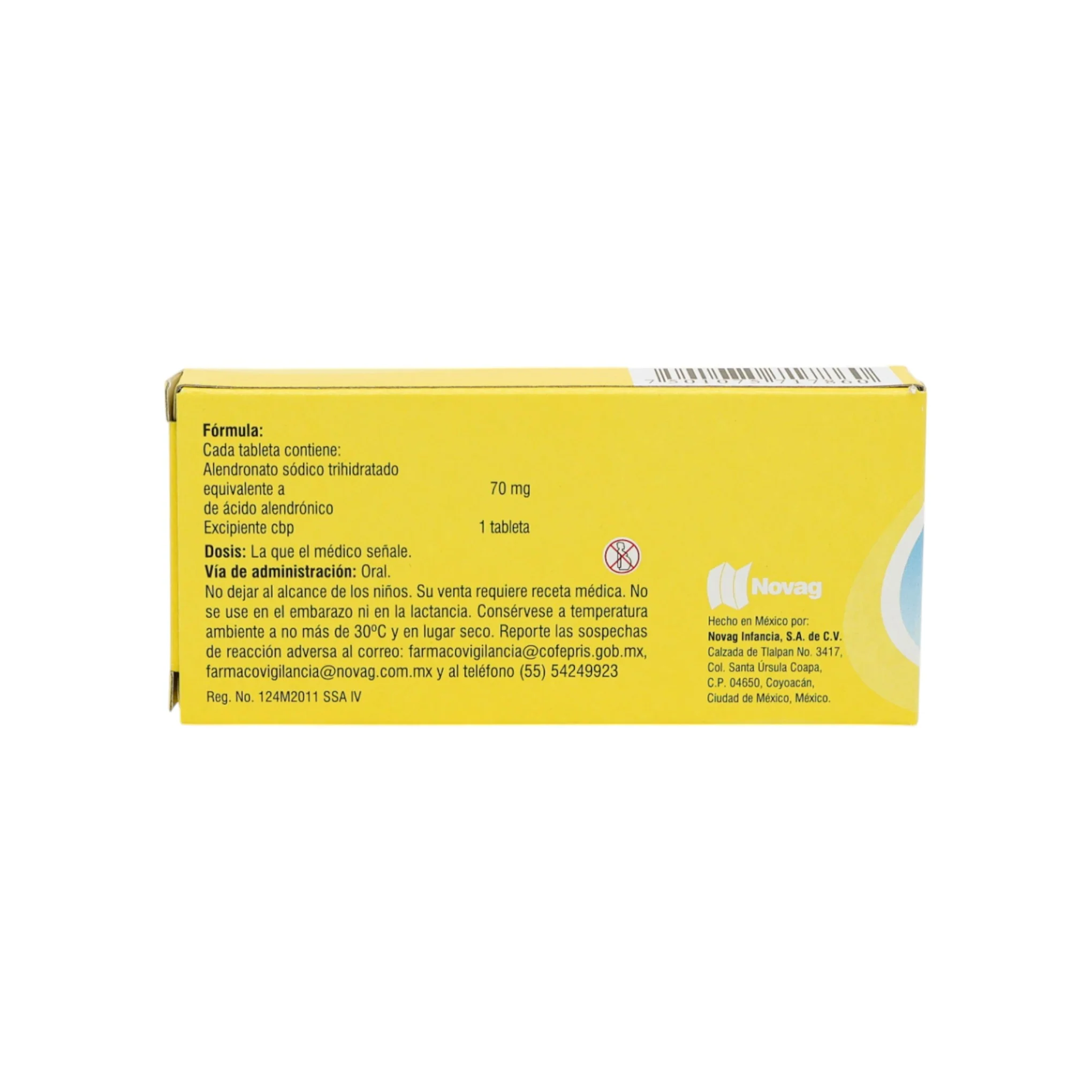 Oxivag Ácido Alendrónico 70 mg, 4 tabletas - Image 4
