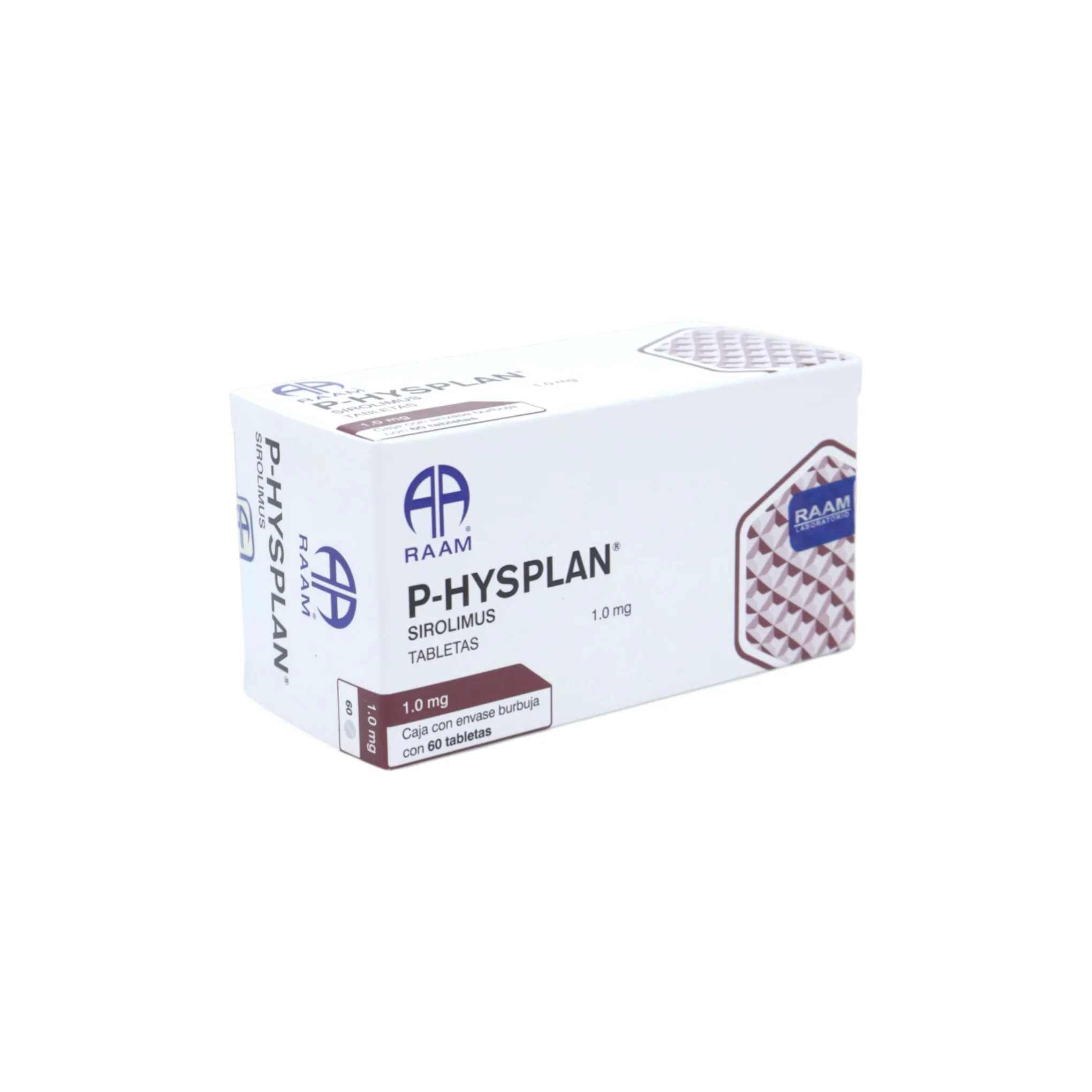 P-hysplan Sirolimus 1.0 mg, 60 tabletas - Image 2