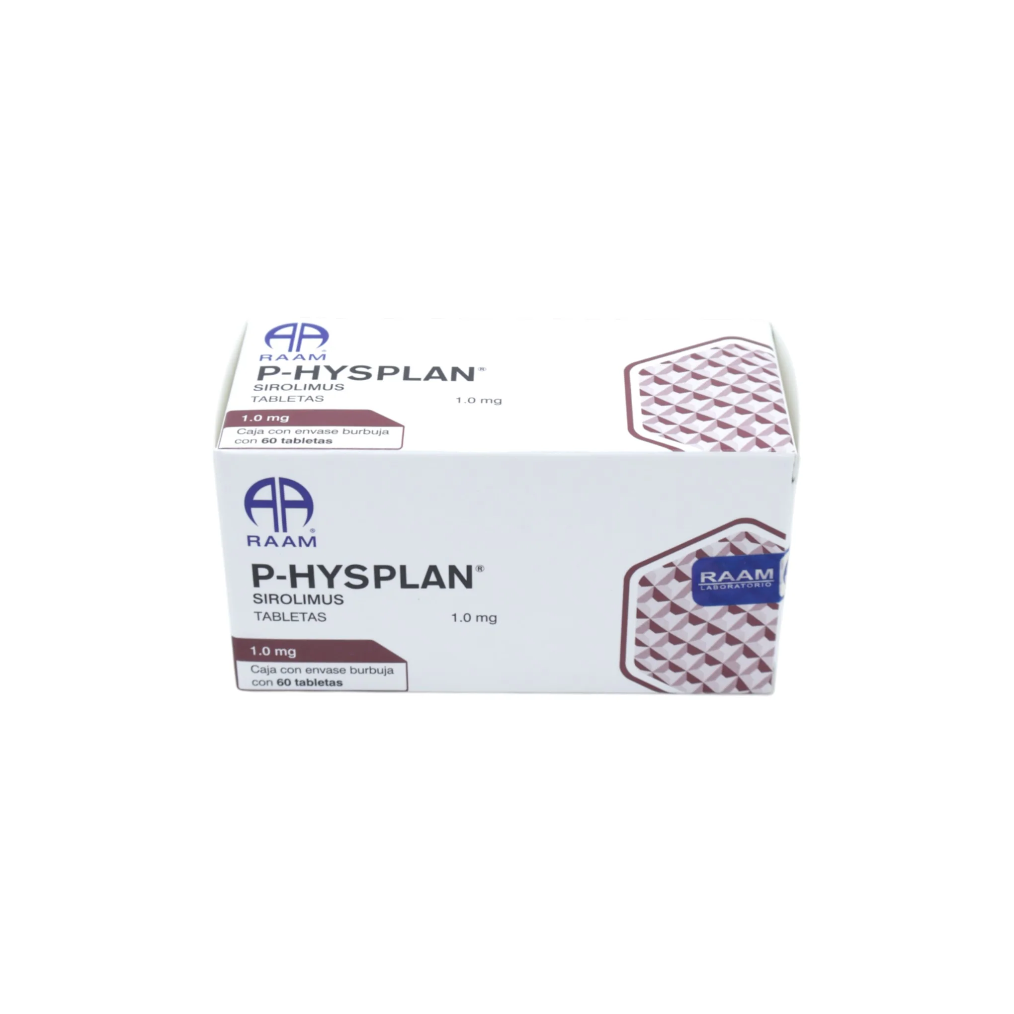 P-hysplan Sirolimus 1.0 mg, 60 tabletas - Image 3