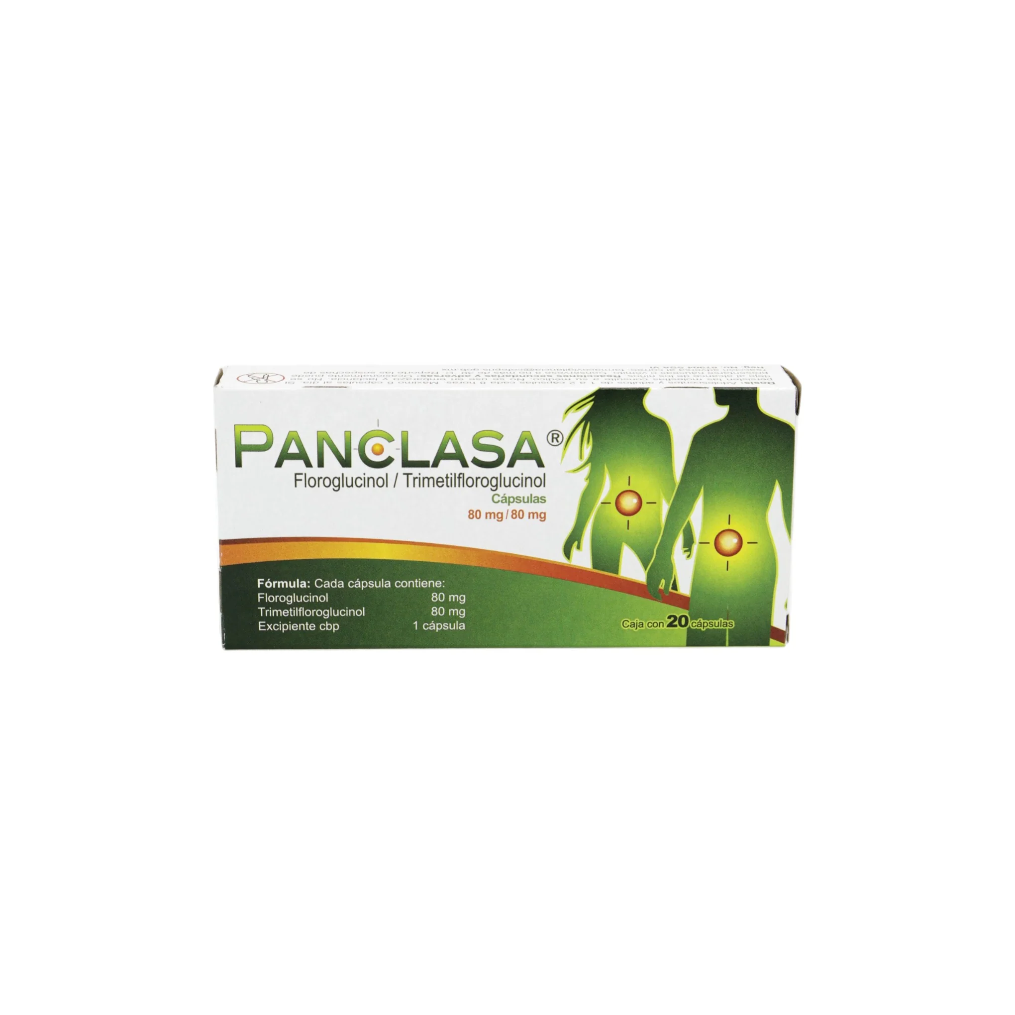 Panclasa Floroglucinol/Trimetilfloroglucinol 80 mg/80 mg, 20 cápsulas - Image 4