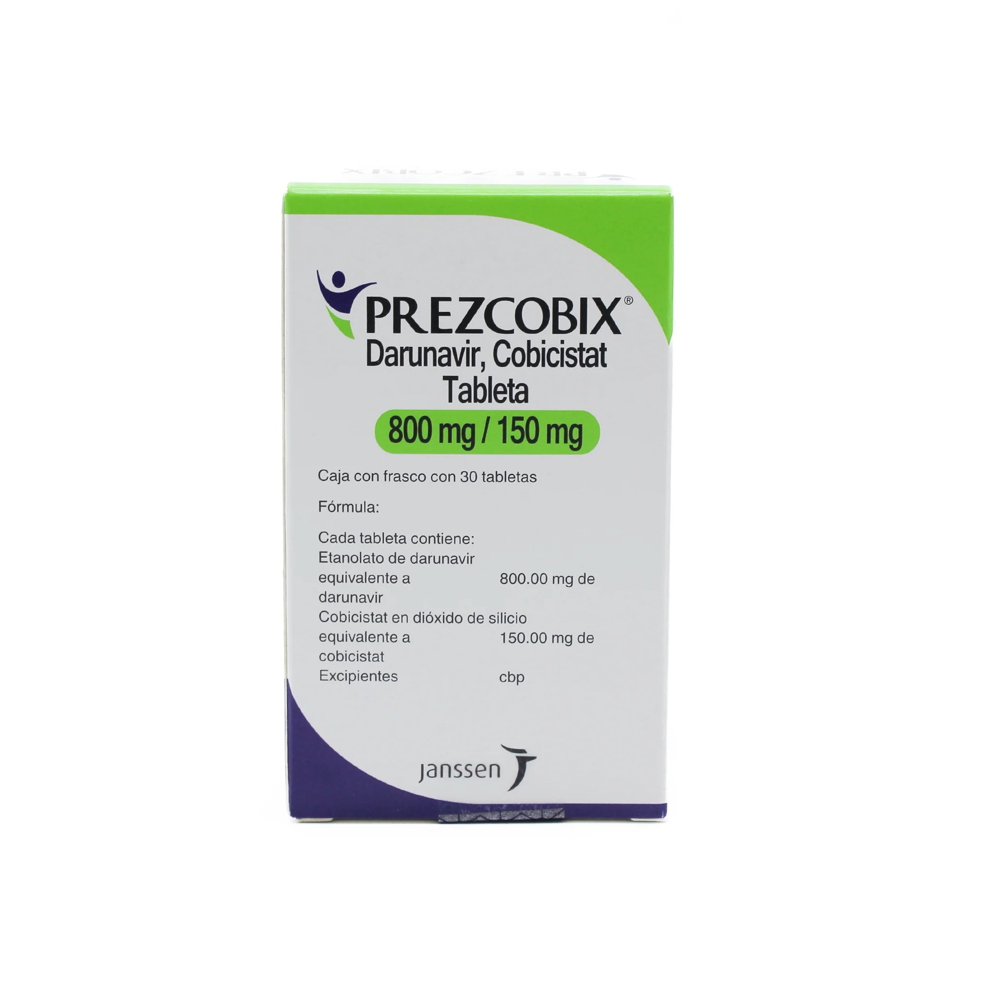Prezcobix 800 mg / 150 mg Caja con 30 tabletas