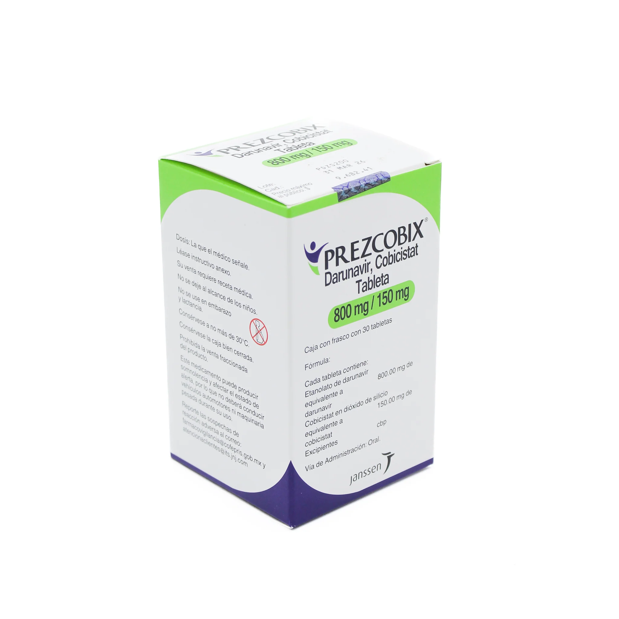 Prezcobix 800 mg / 150 mg Caja con 30 tabletas - Image 2