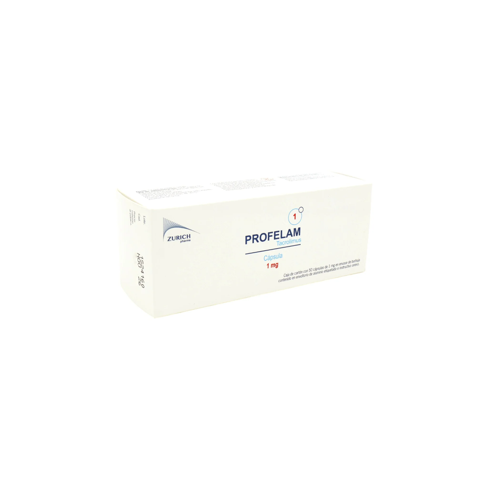 Profelam Tacrolimus 1 mg, 50 Cápsulas - Image 2