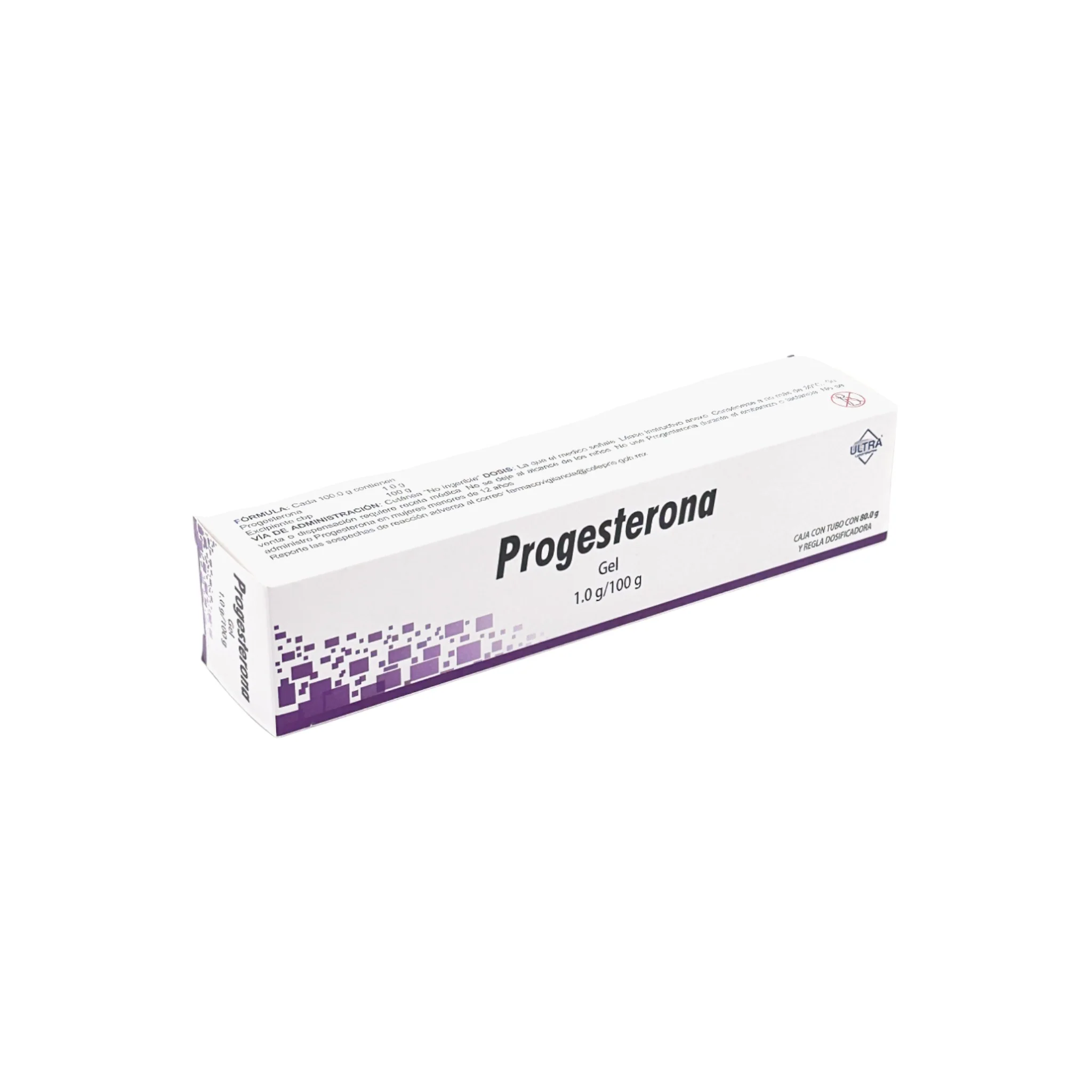 Progesterona Gel 1.0 g/100 g, tubo con 80 g - Image 2