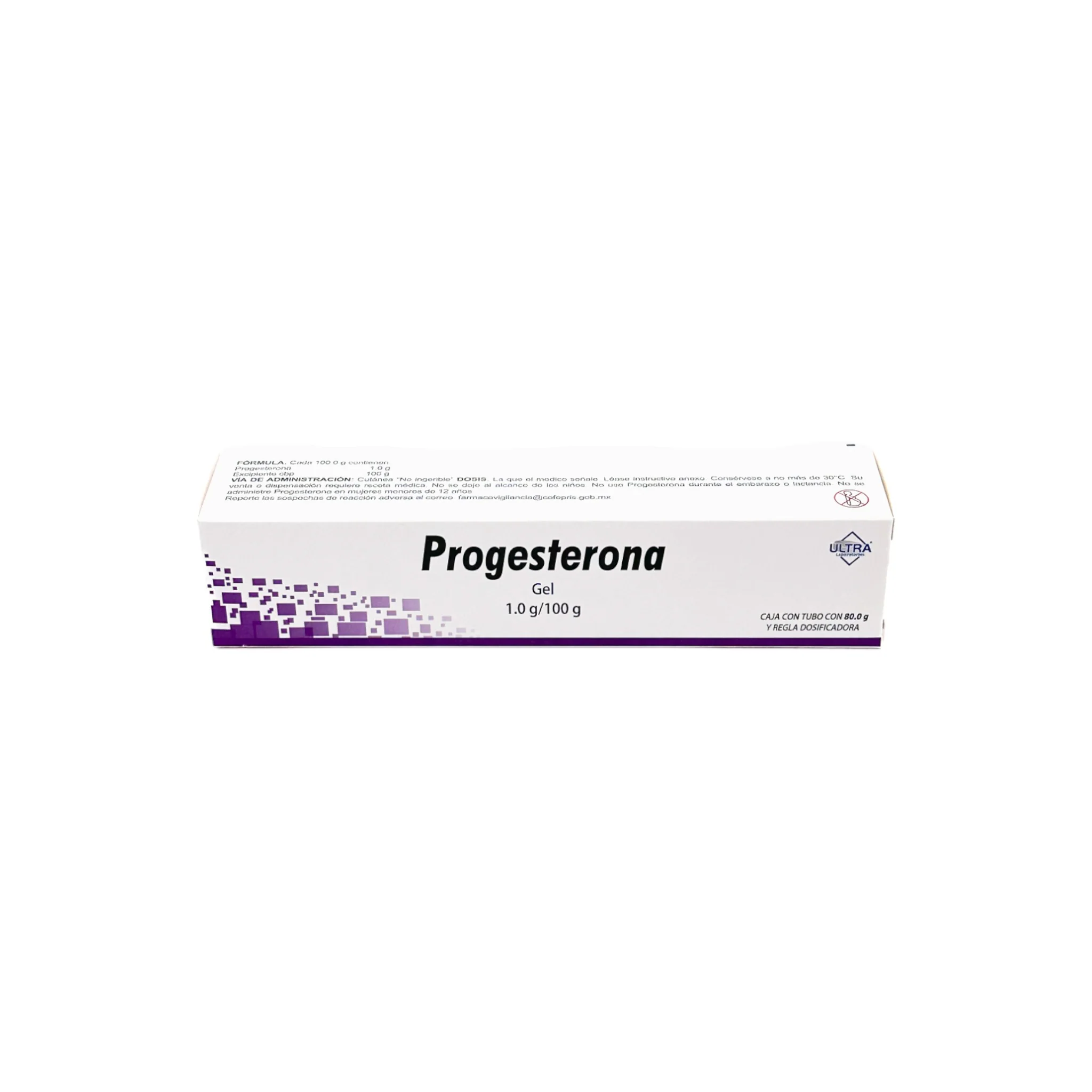 Progesterona Gel 1.0 g/100 g, tubo con 80 g - Image 3